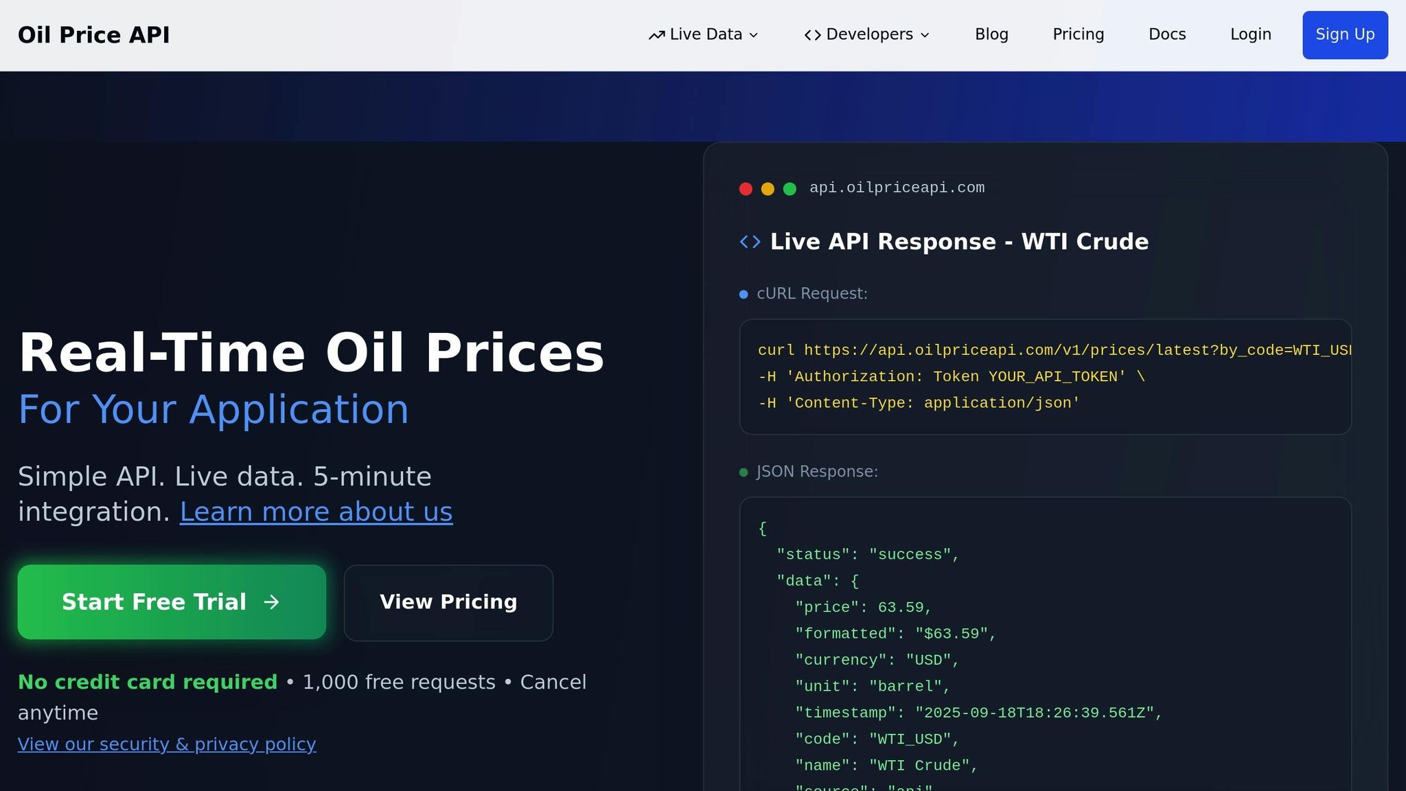 OilpriceAPI
