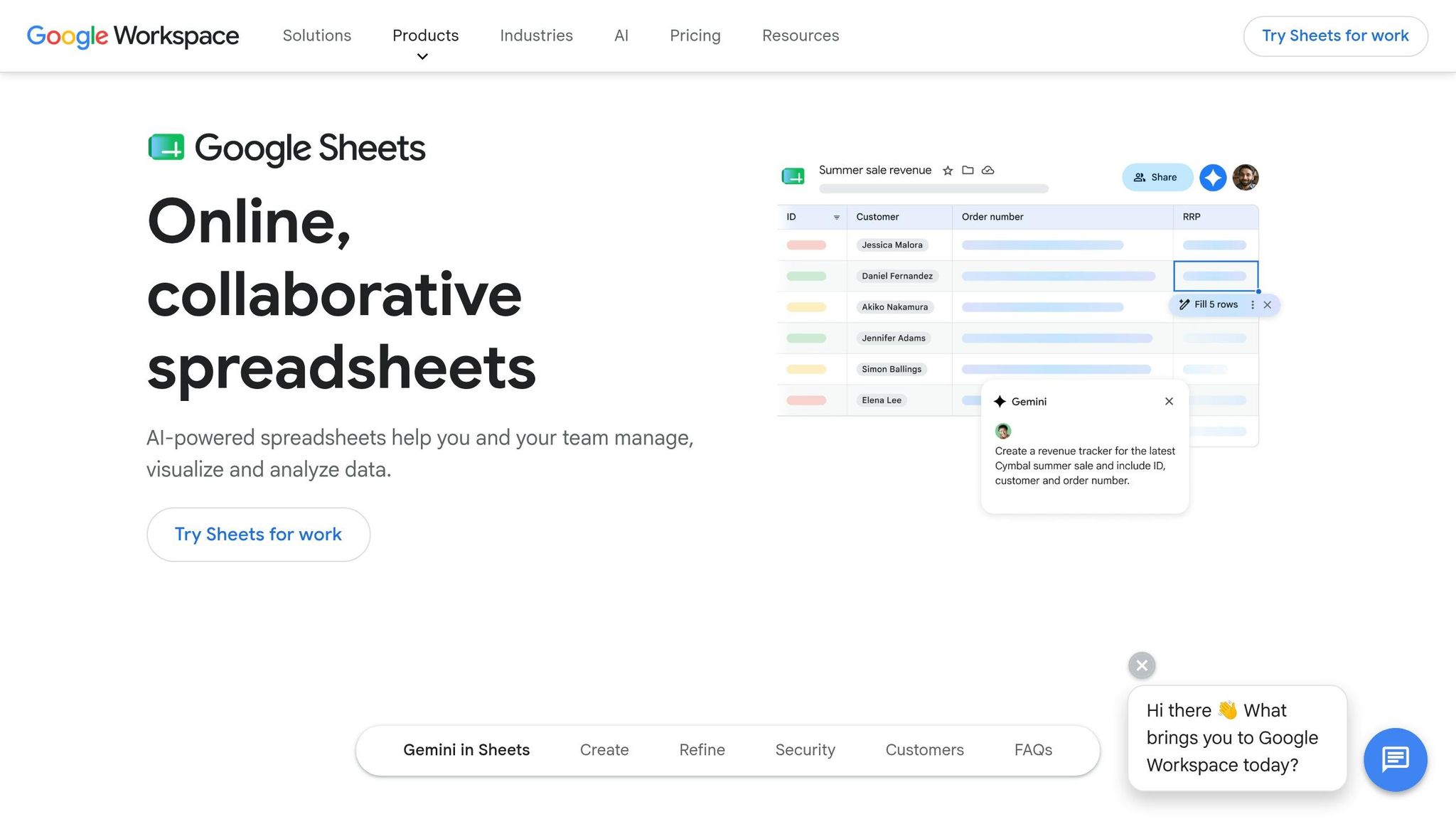 Google Sheets