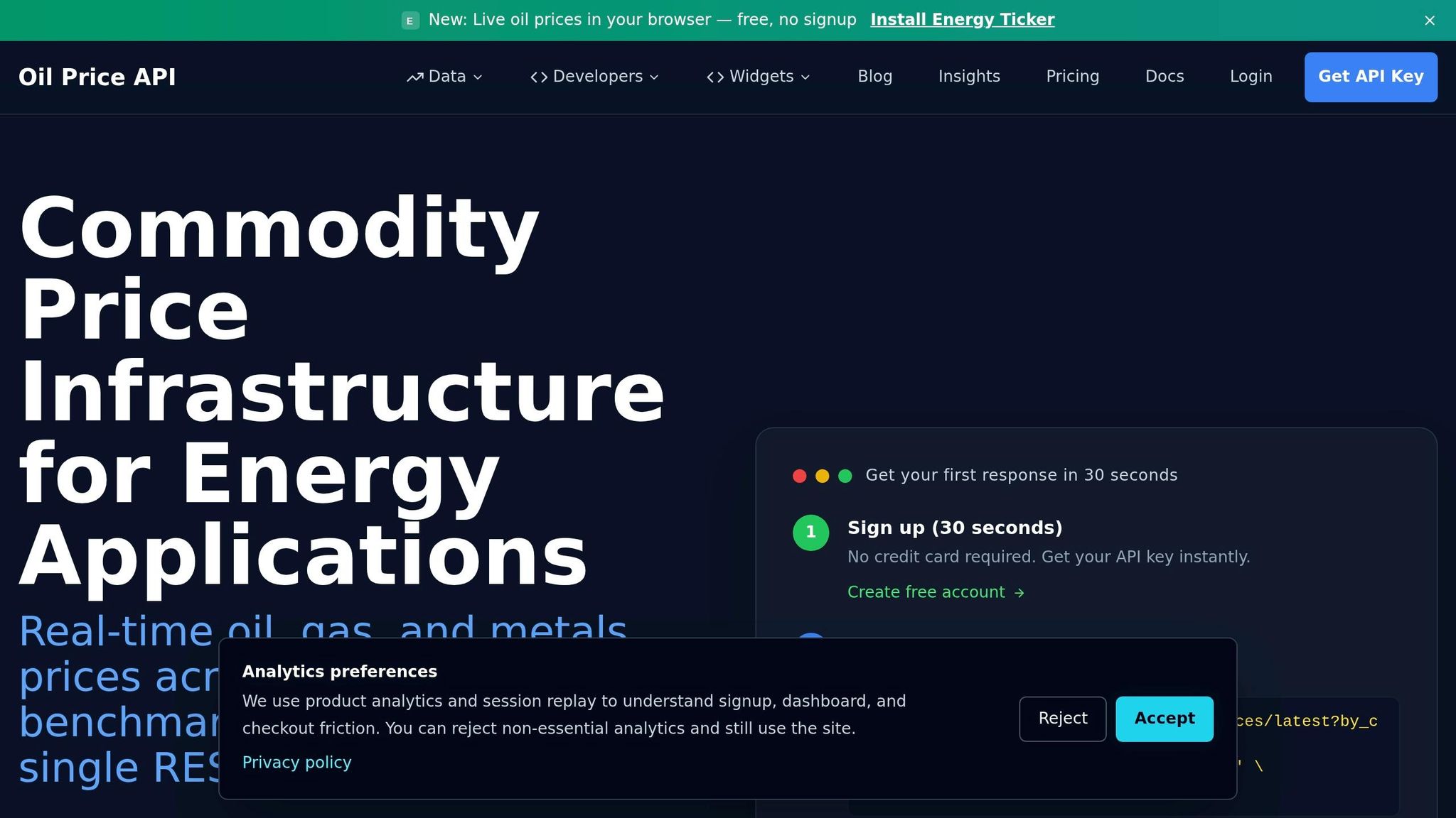 OilPriceAPI