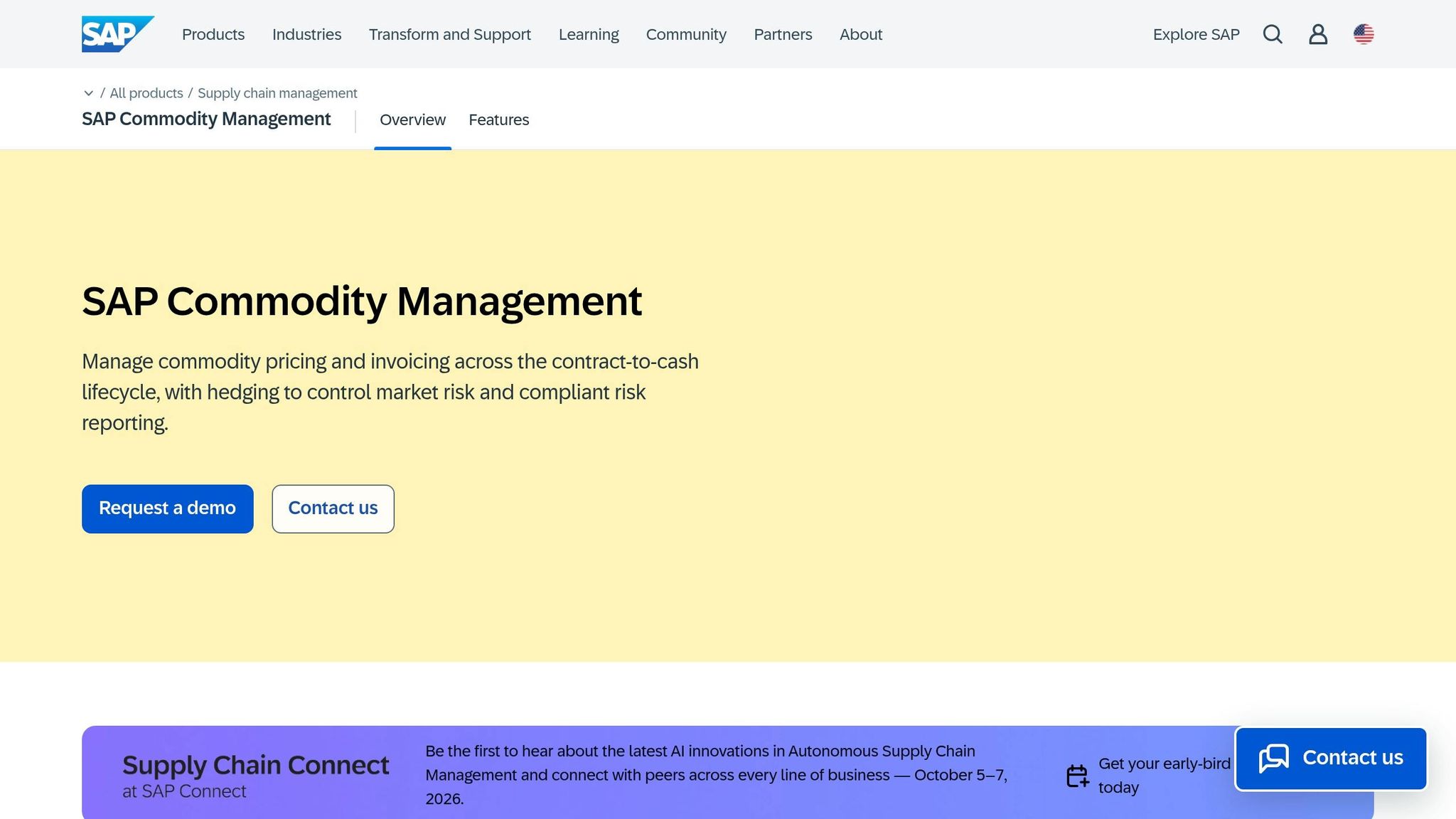 SAP Commodity Management