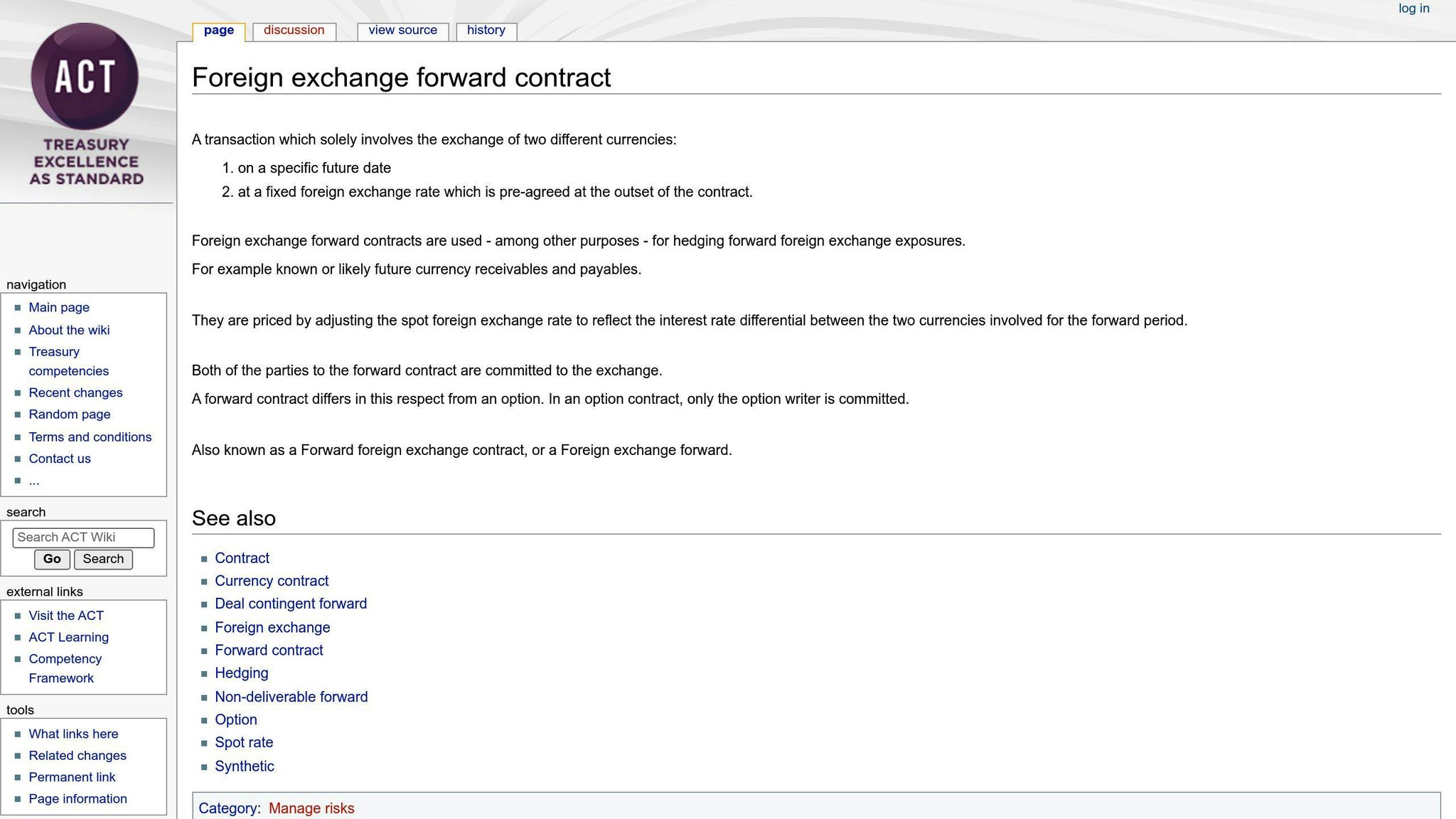 FX Forward Contracts