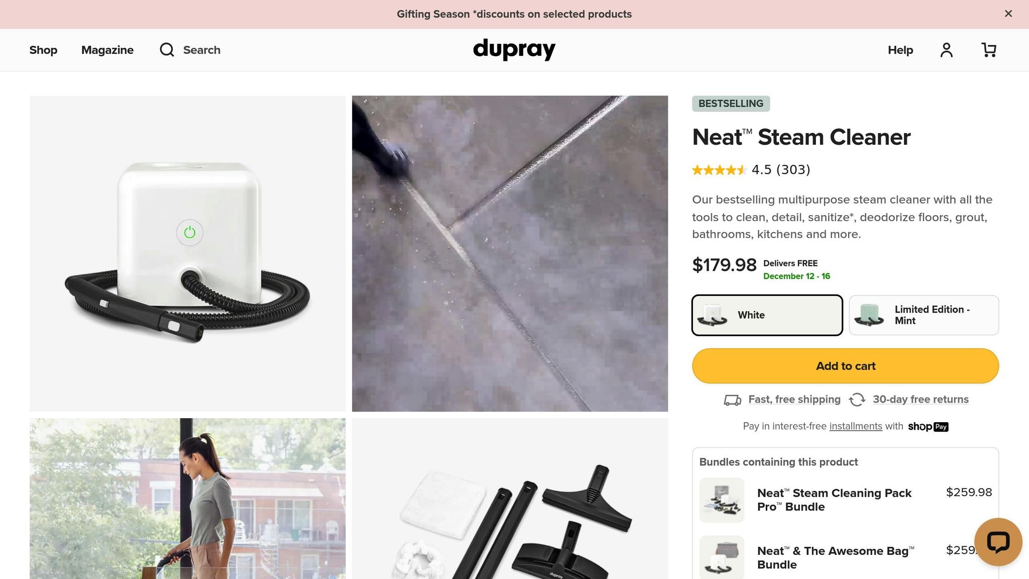 Dupray Neat Steam Cleaner