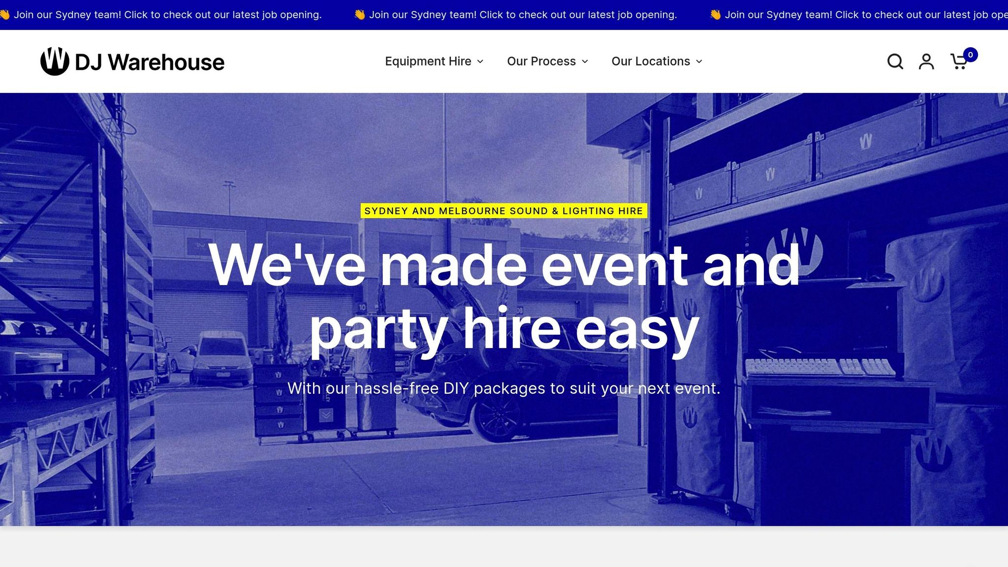 DJ Warehouse Hire