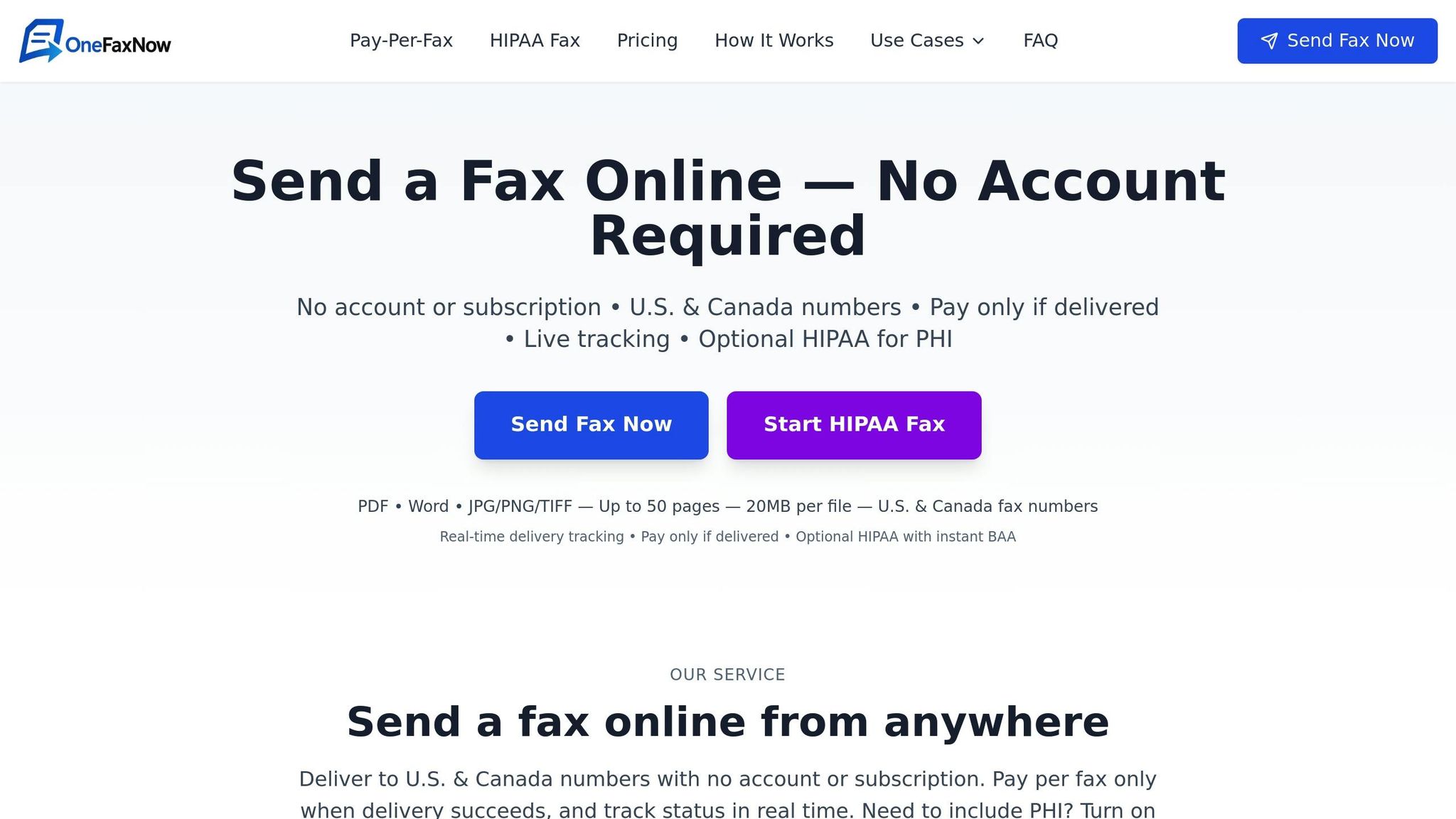OneFaxNow