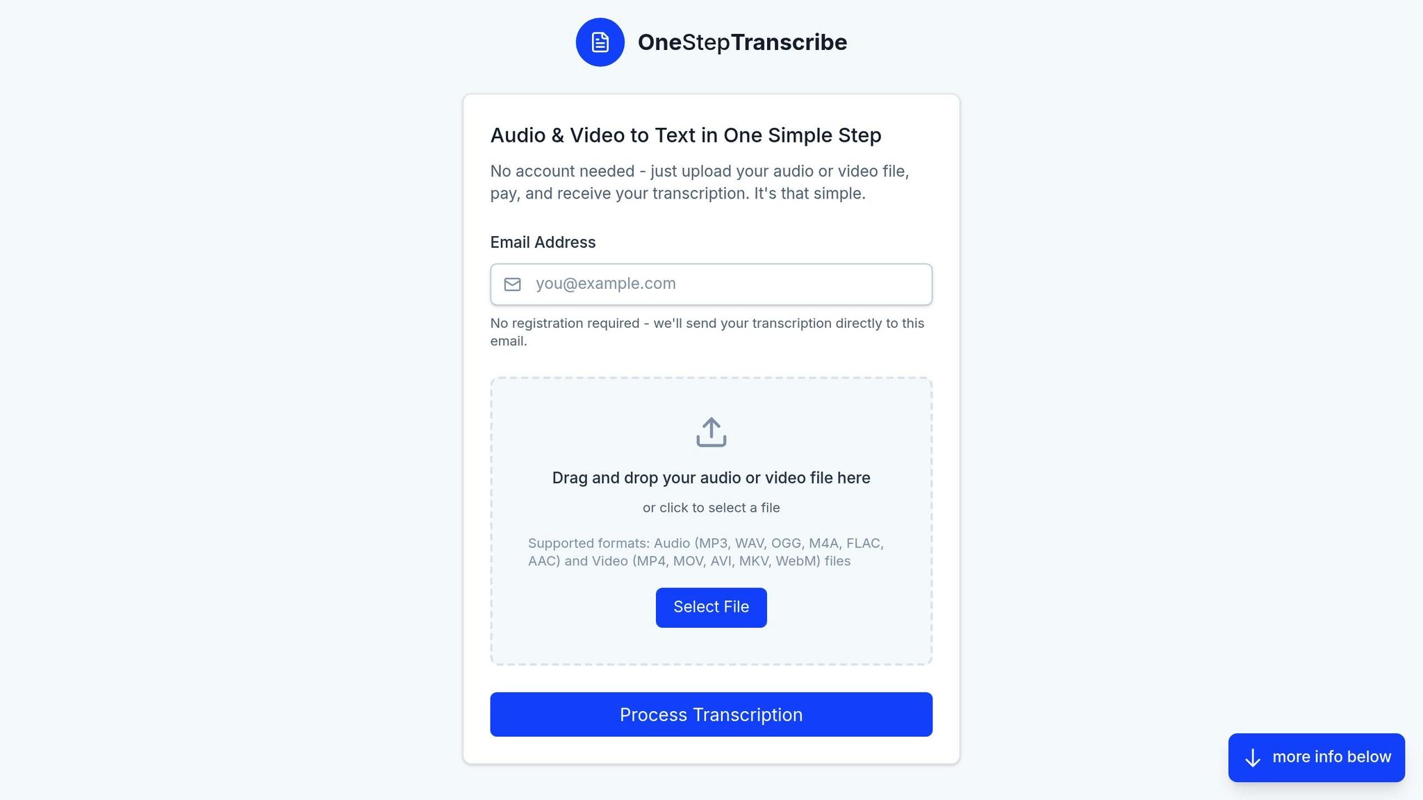OneStepTranscribe