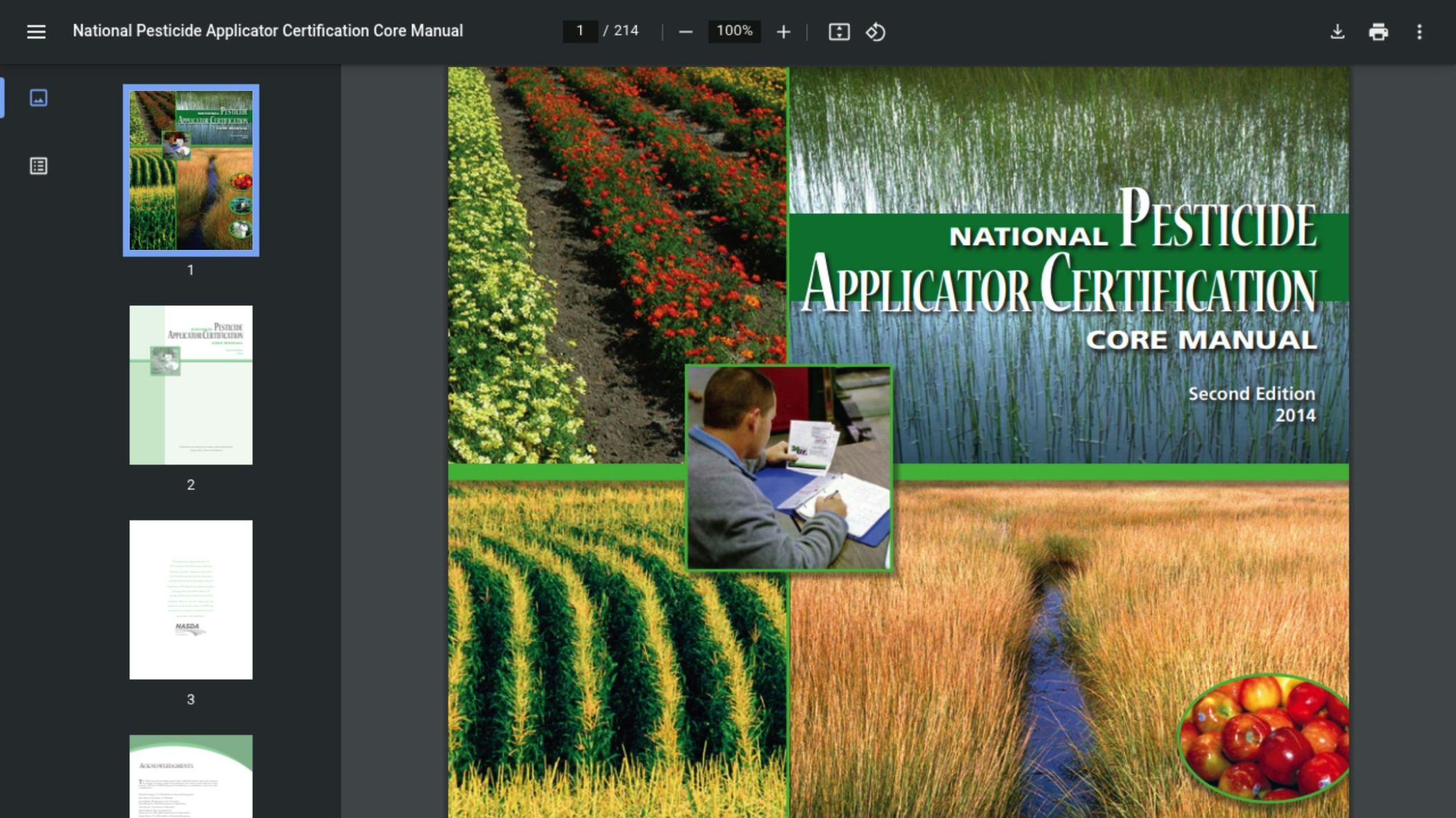 National Pesticide Applicator Certification Core Manual