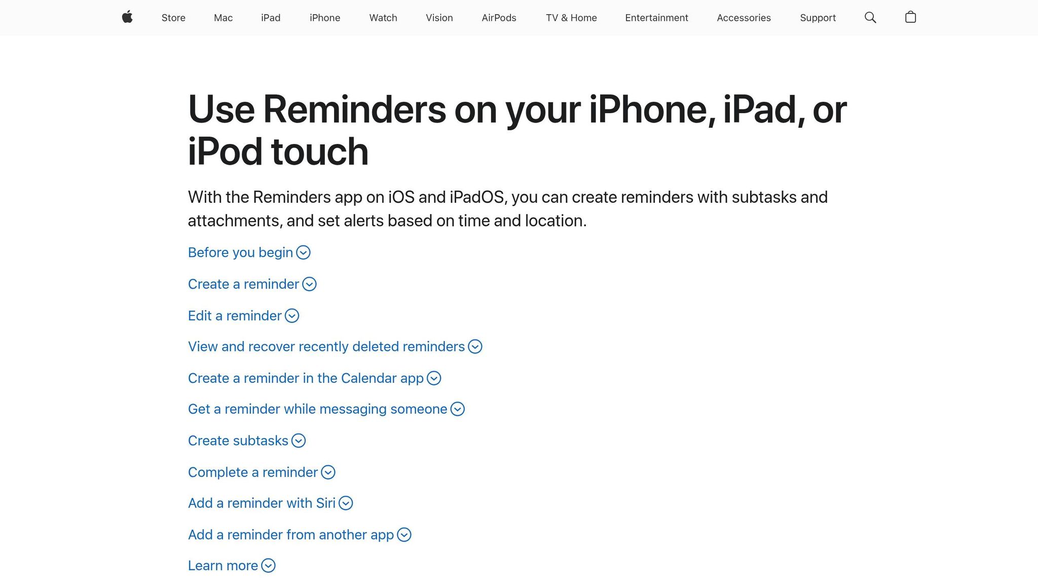 Apple Reminders