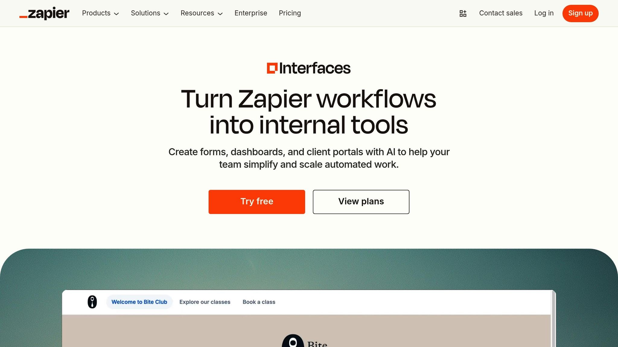Zapier Interfaces