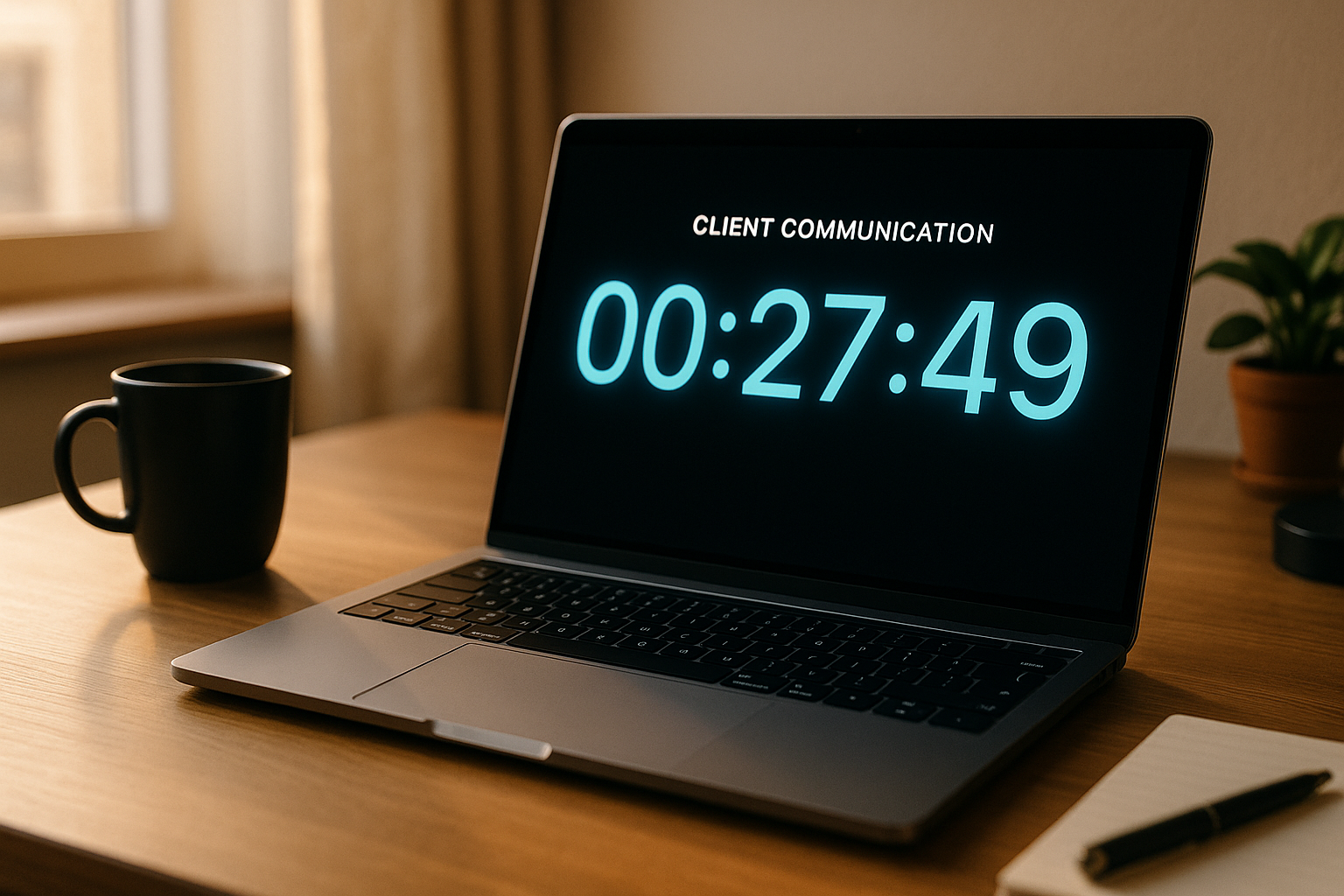 Client Communication Response Timer for Agents