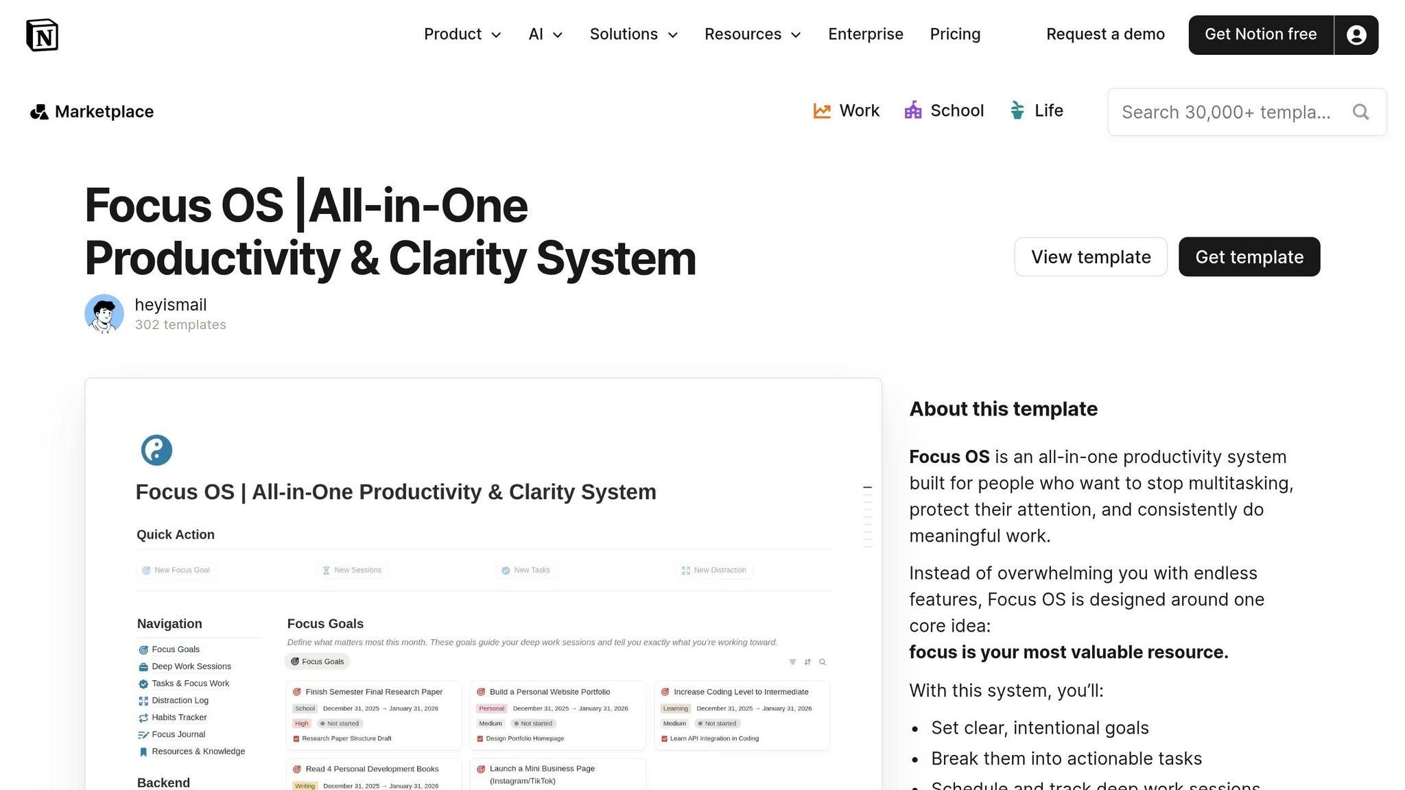 Clarity Focus and Time Management OS