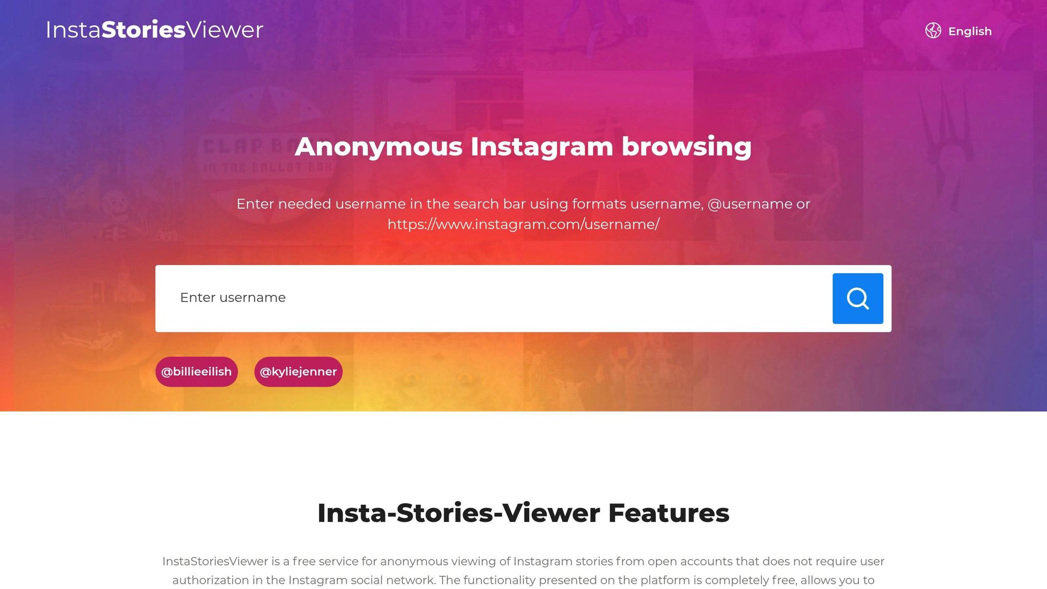 Insta Stories Viewer