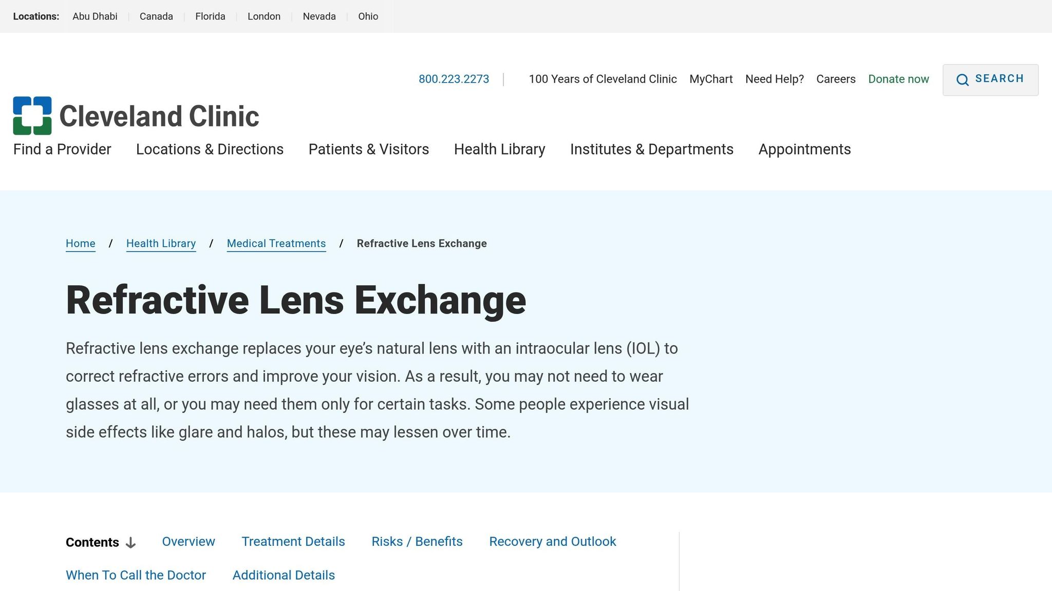 Refractive Lens Exchange