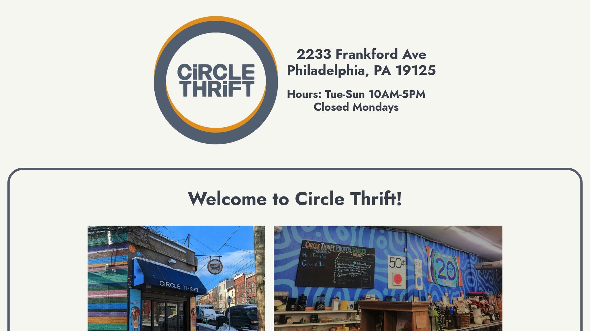 Circle Thrift
