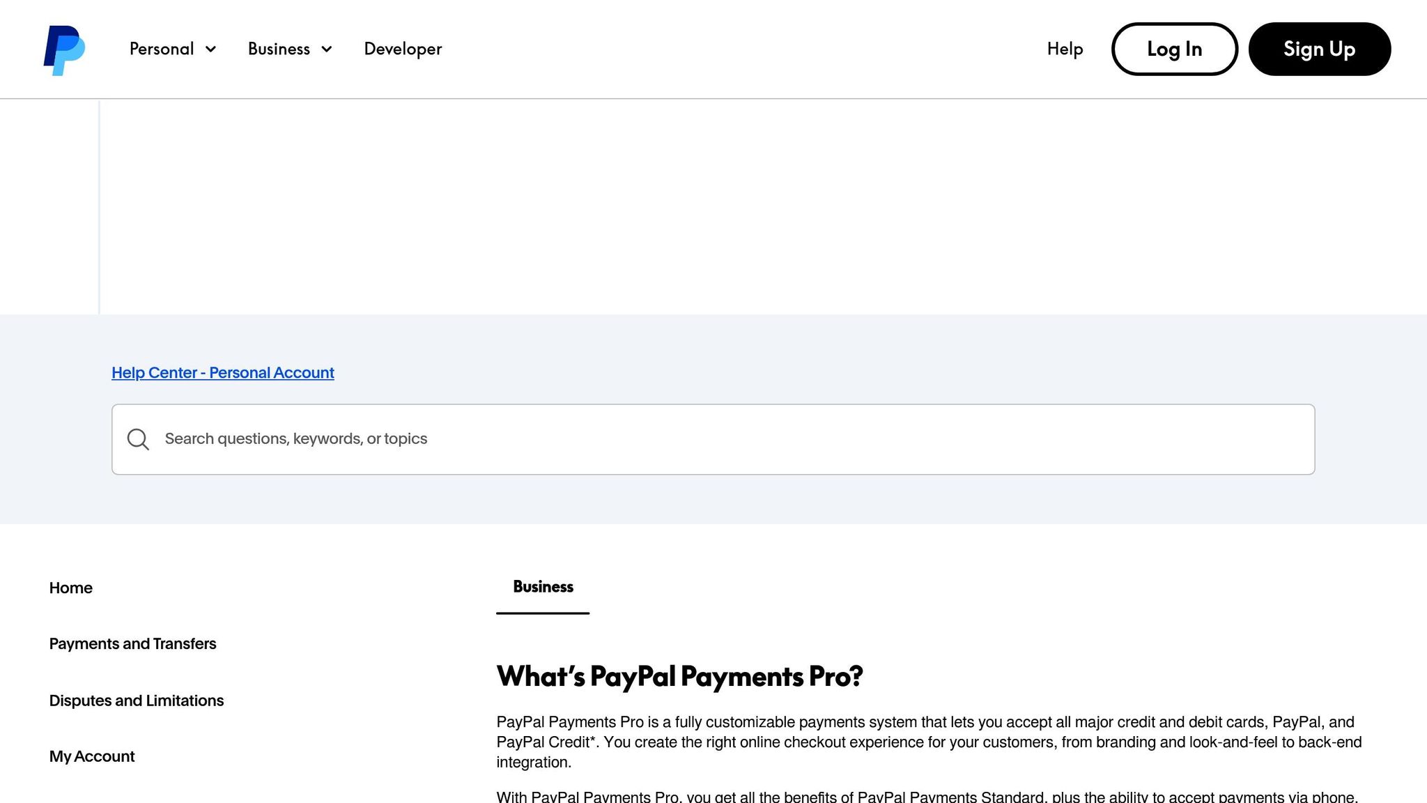 PayPal Payments Pro