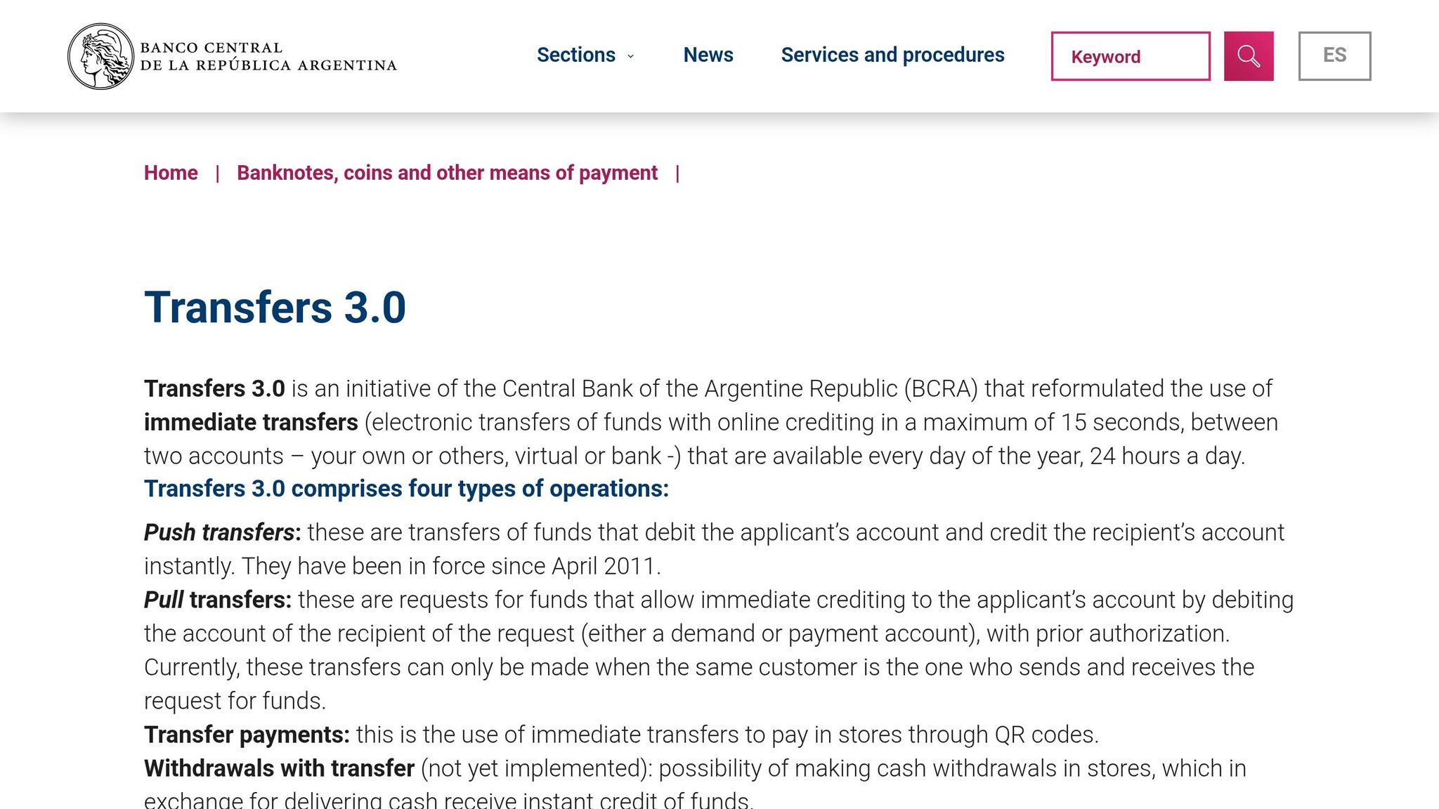 Transferencias 3.0
