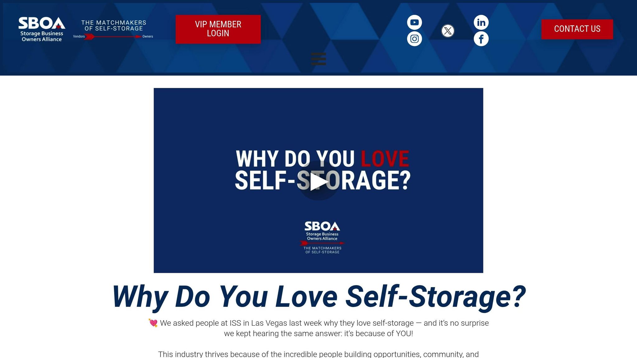 SBOA Self-Storage Unlocked