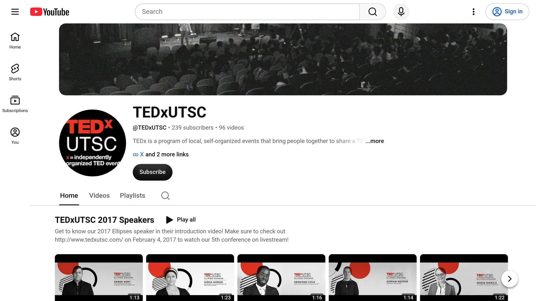 TEDxUTSC