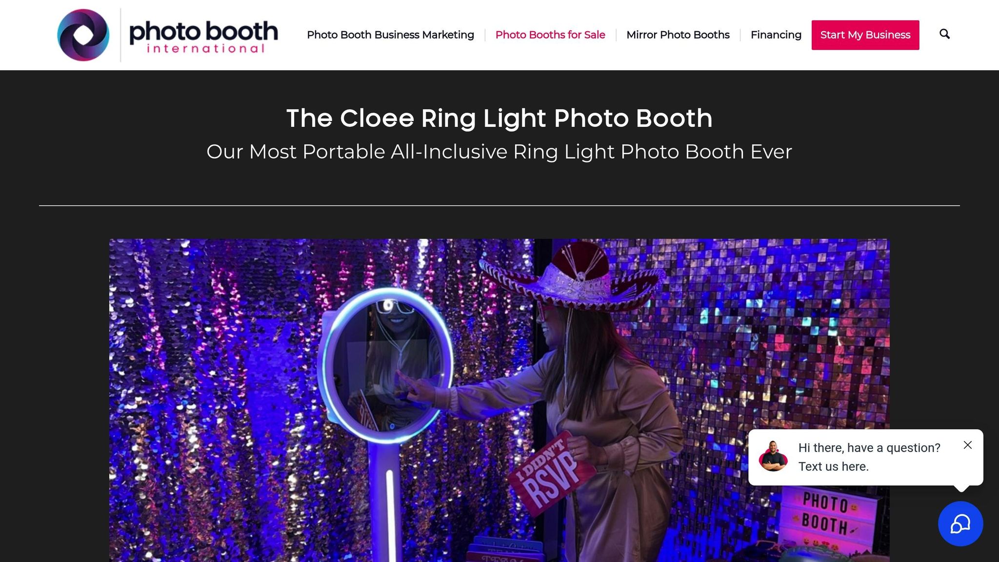 Cloee Ring Light Photo Booth