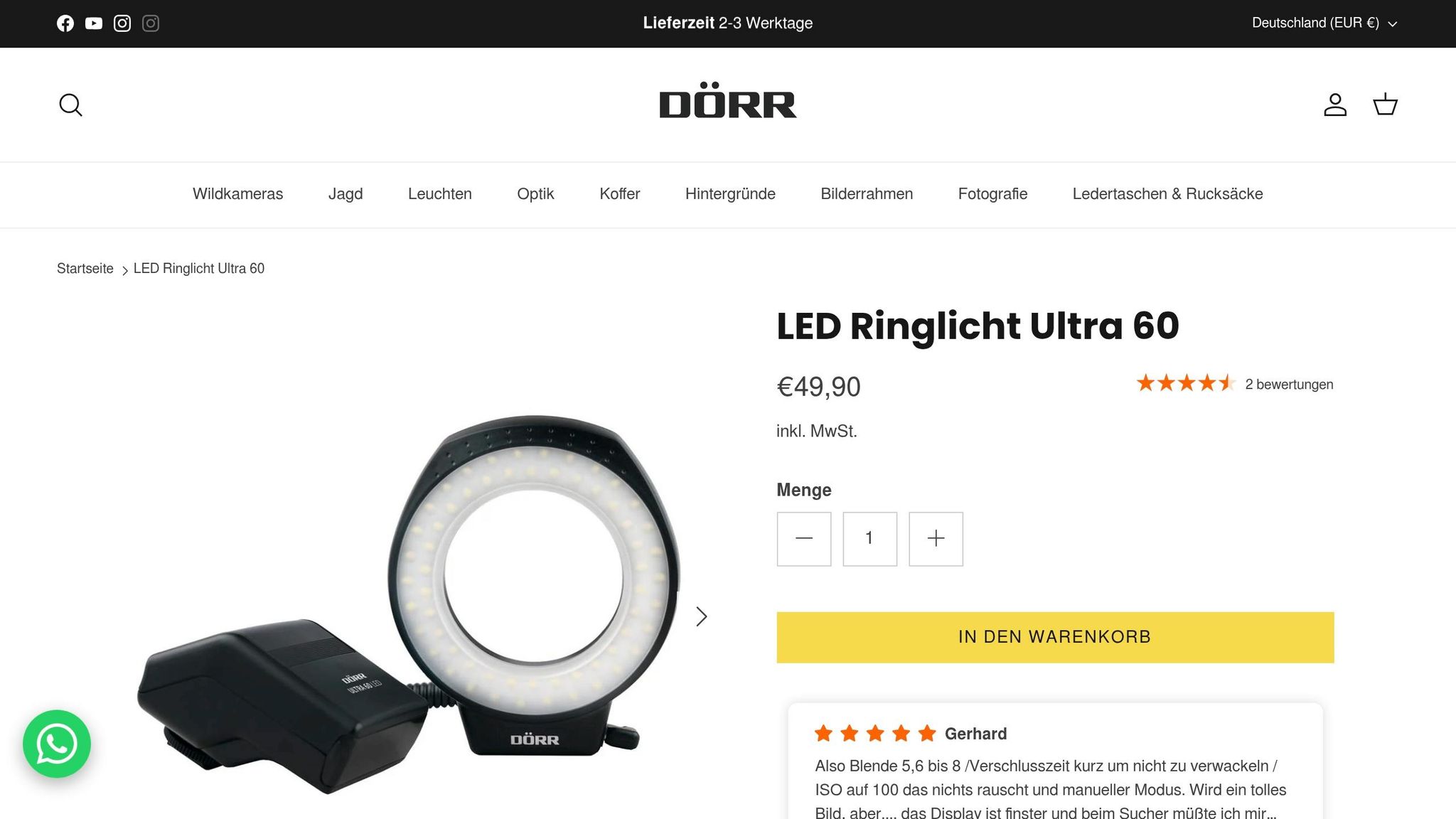 Dörr LED Ring Light Ultra 60