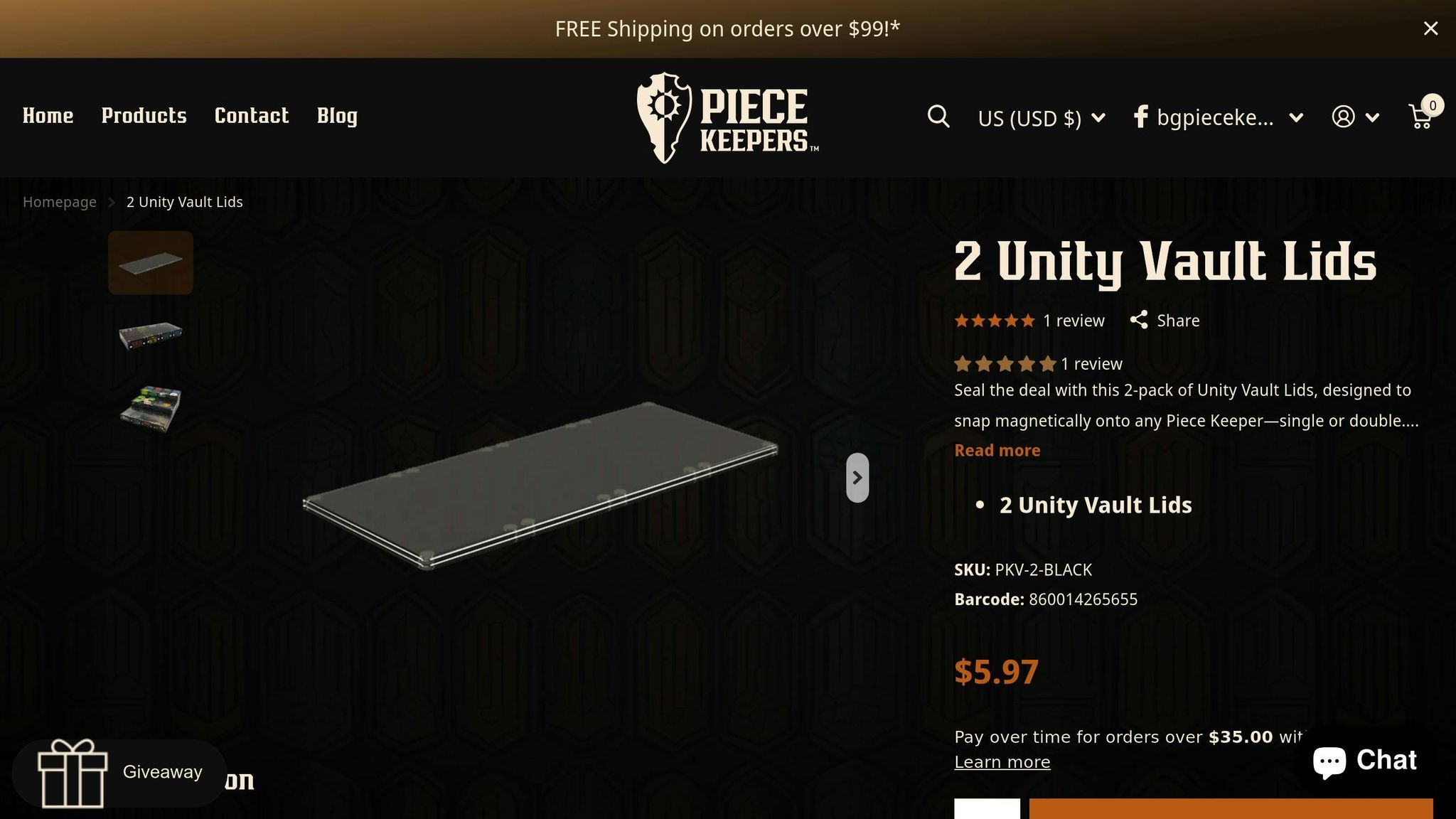 Unity Vault Lids