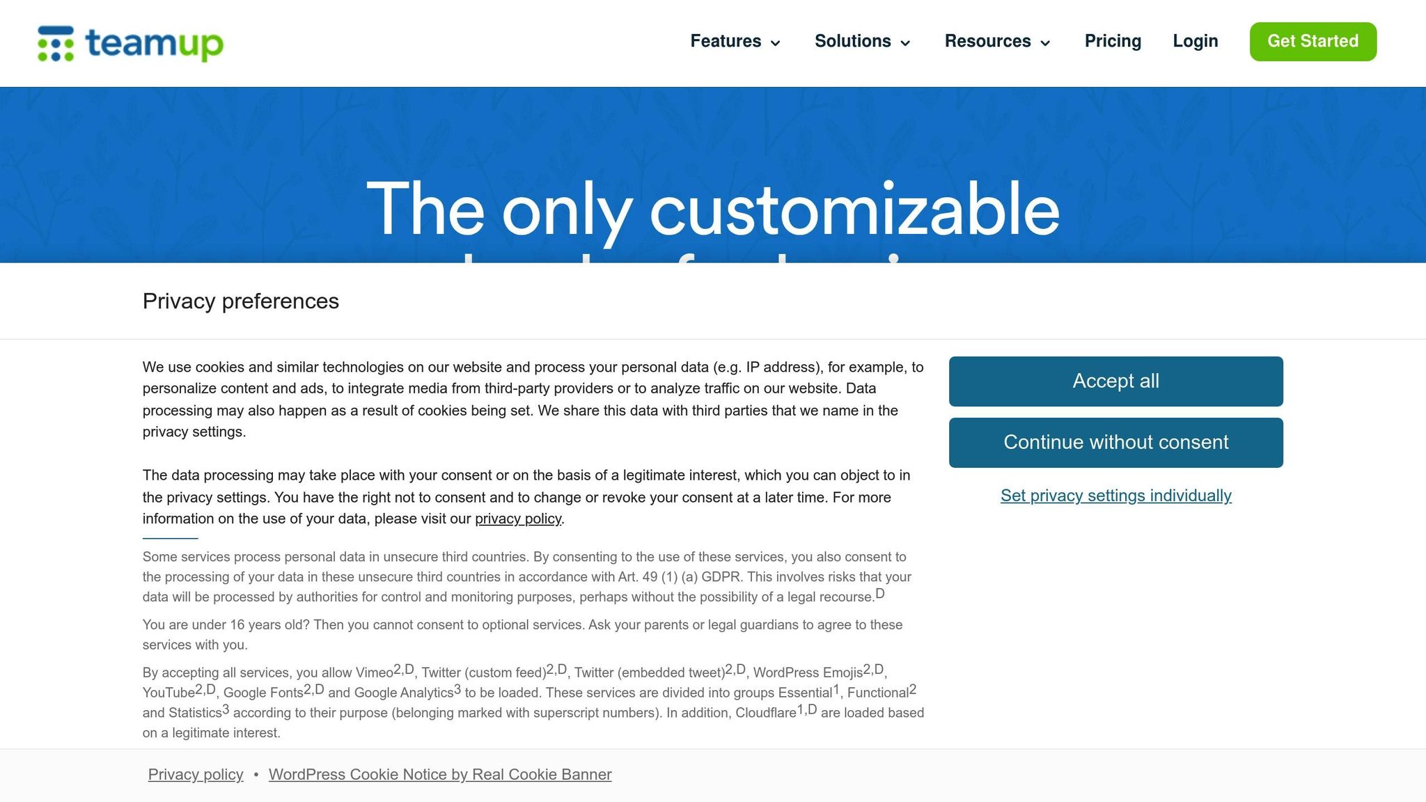 Strumenti di calendario collaborativo per piccole imprese 5 Teamup