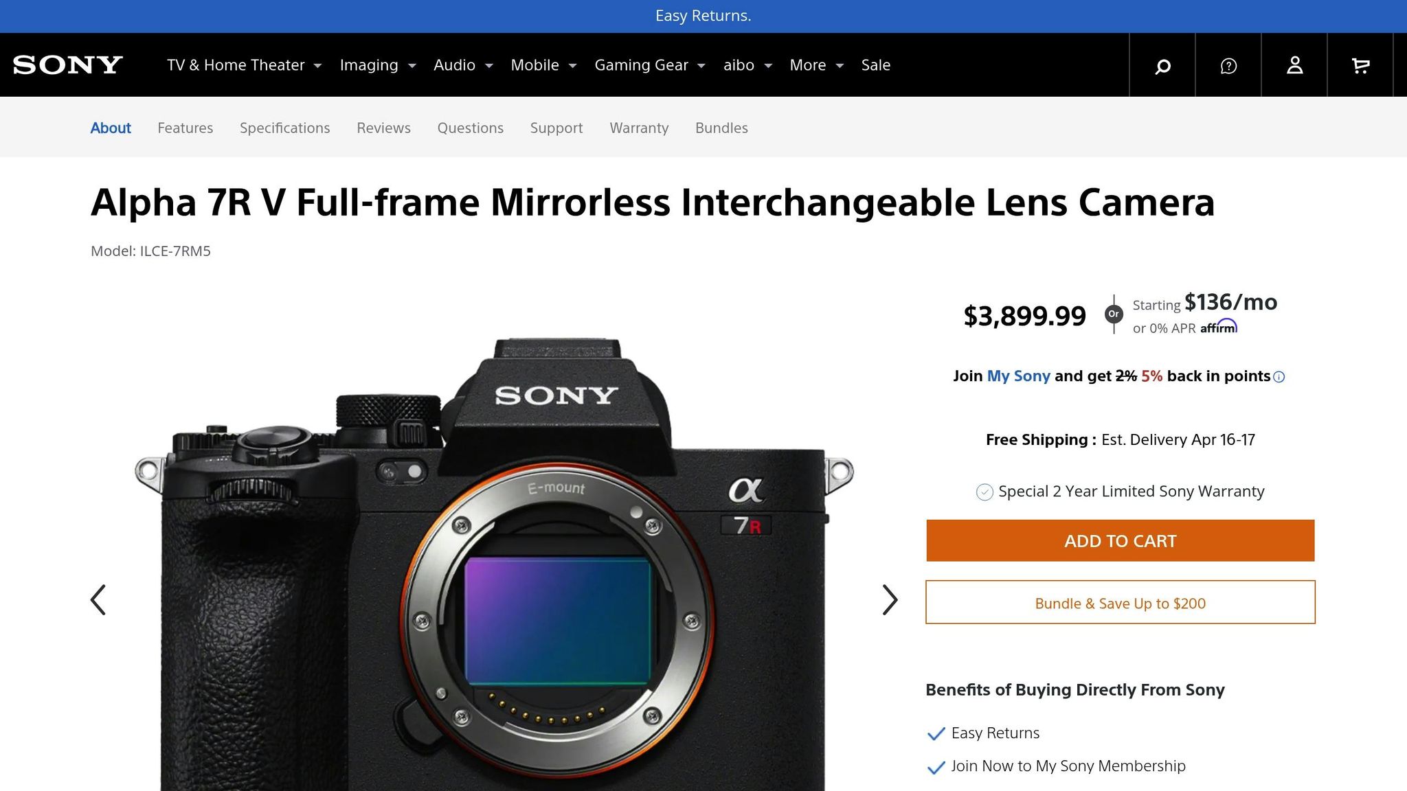 Sony Alpha 7R V