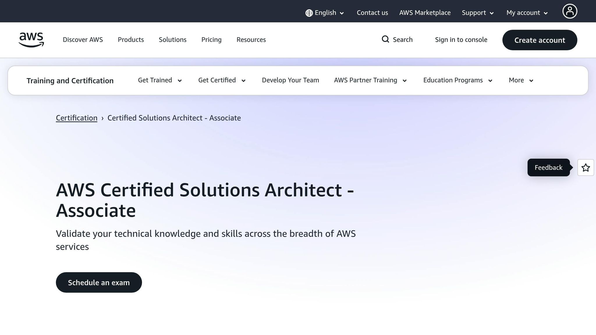 AWS Certified Solutions Architect