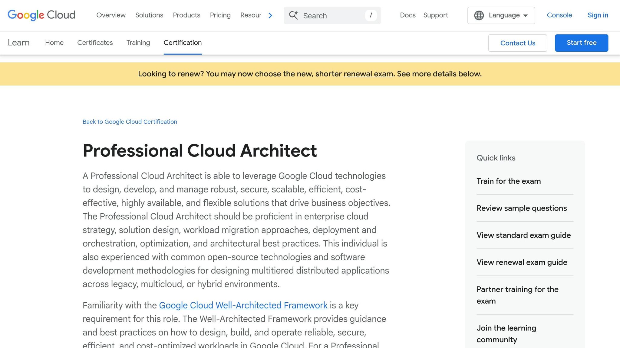 Google Cloud Professional Cloud Architect