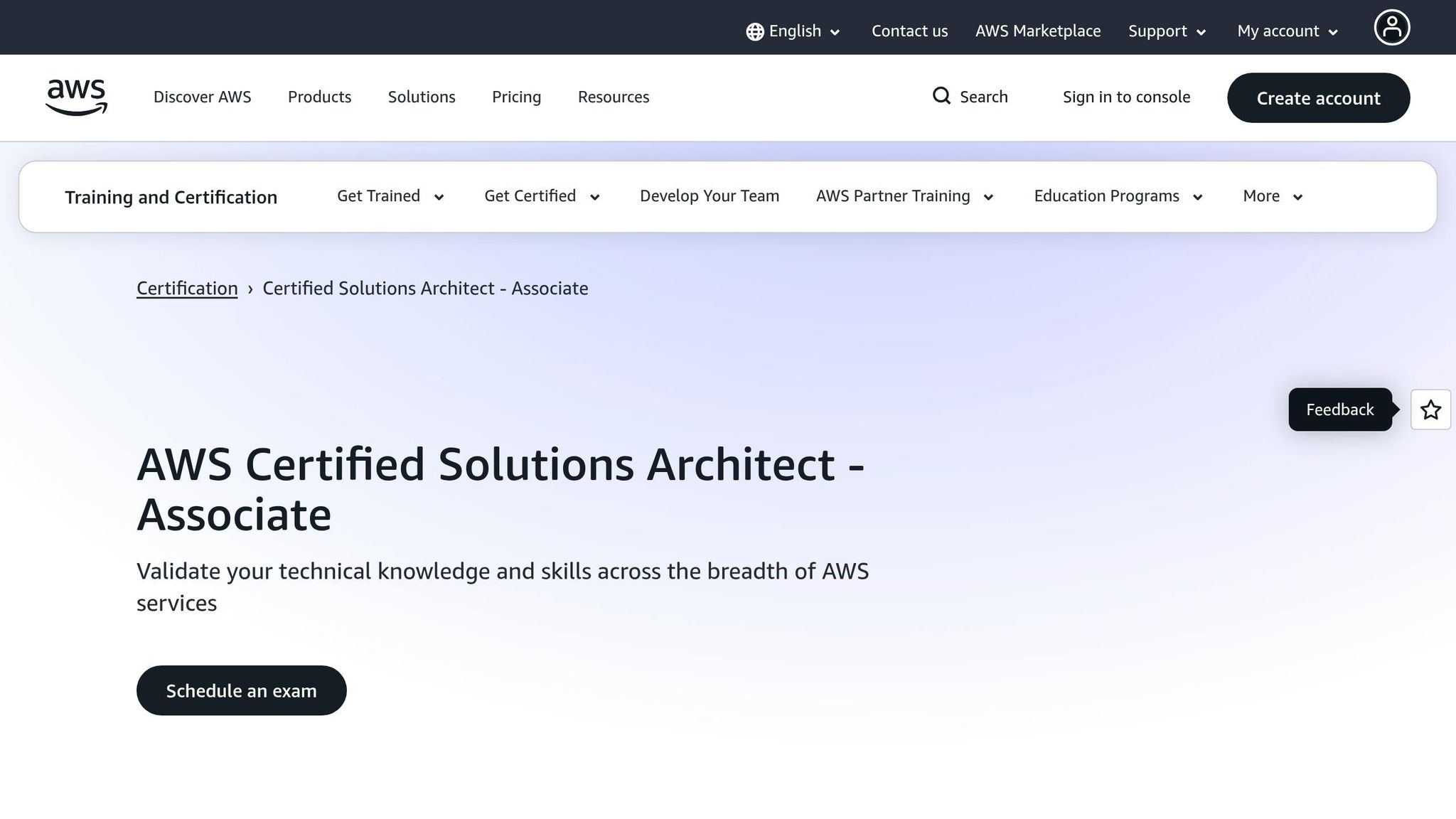 AWS Certified Solutions Architect