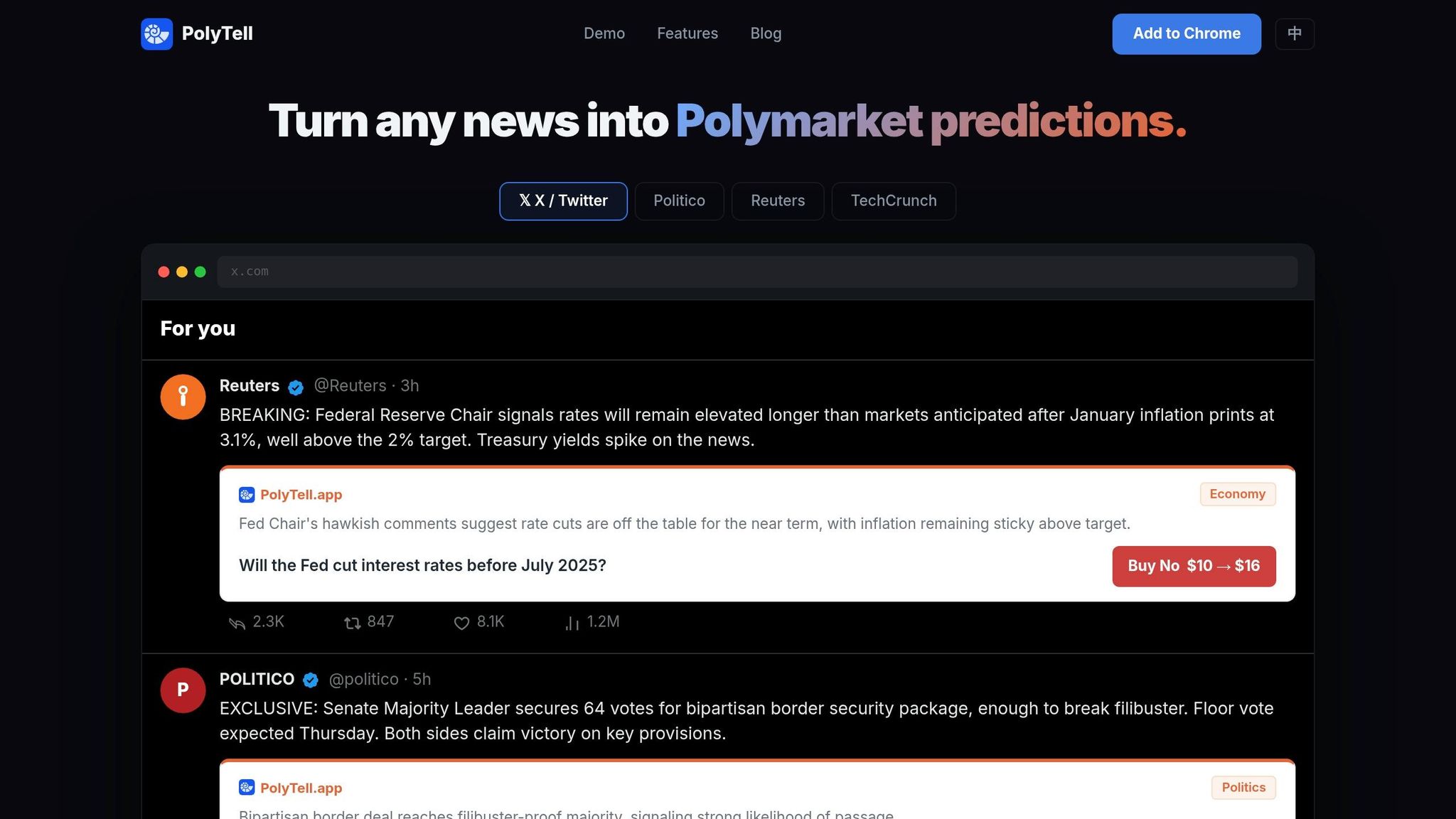 How to Track Polymarket Odds While Browsing News