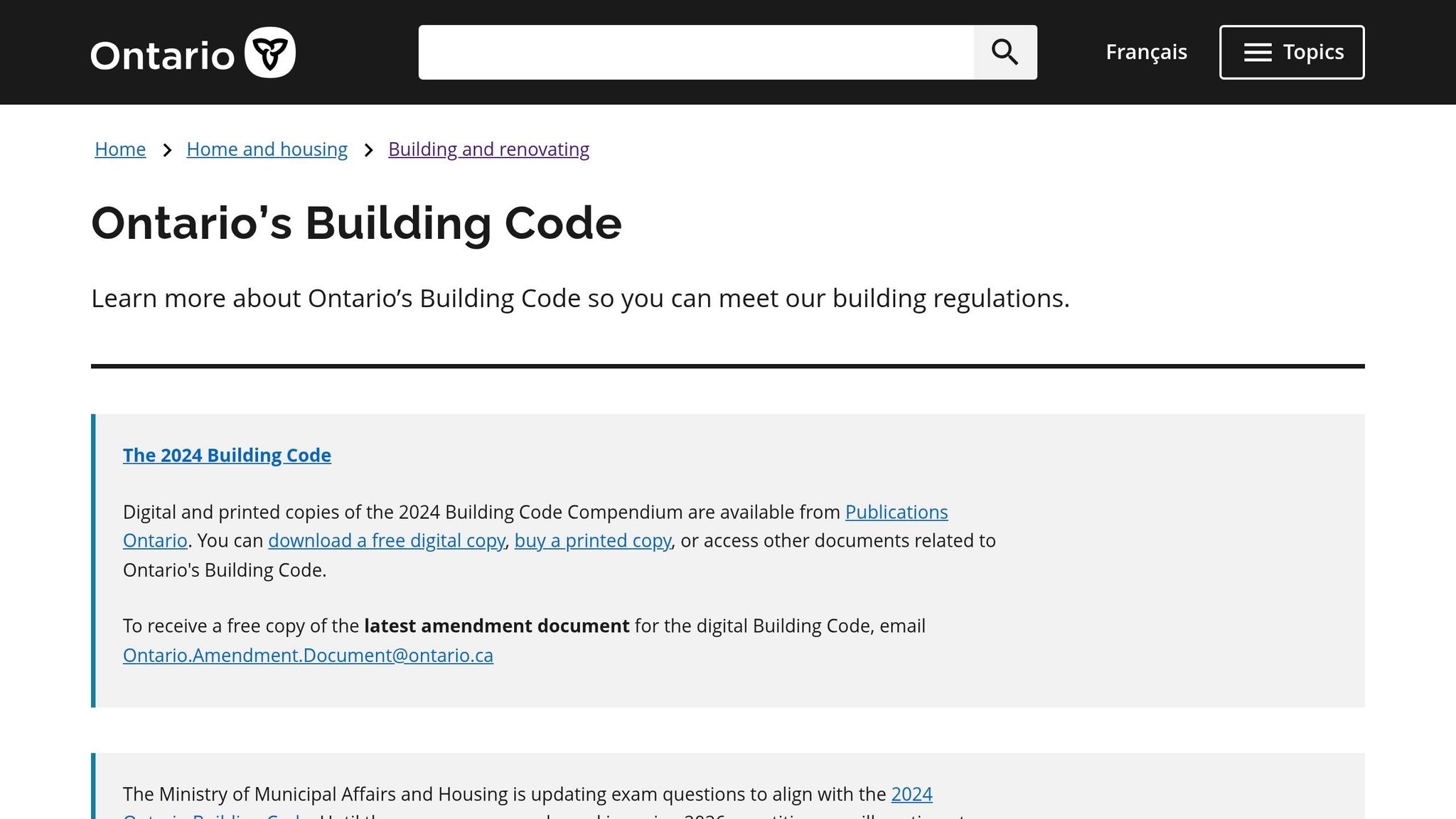 Ontario Building Code