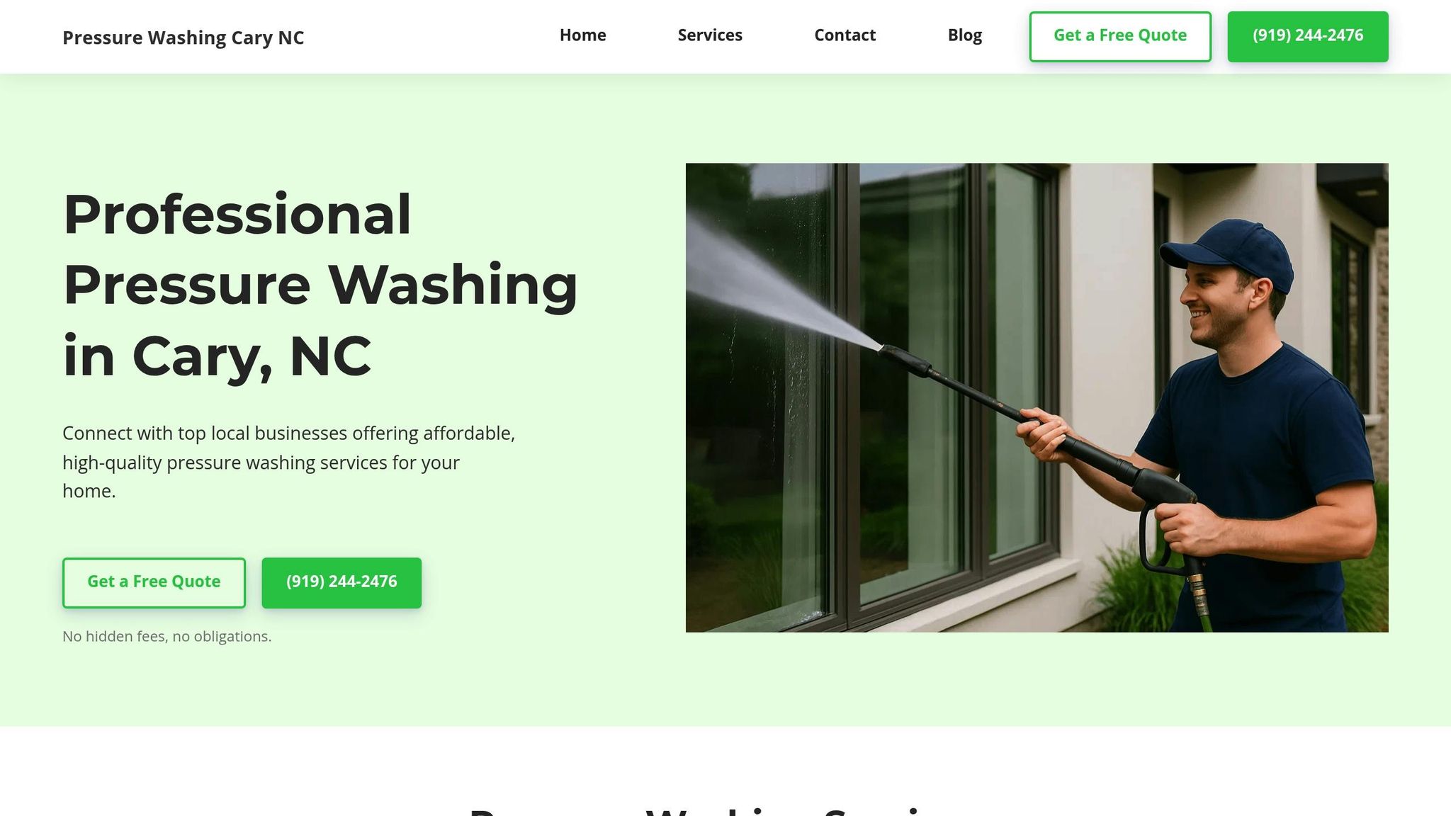 Pressure Washing Cary NC