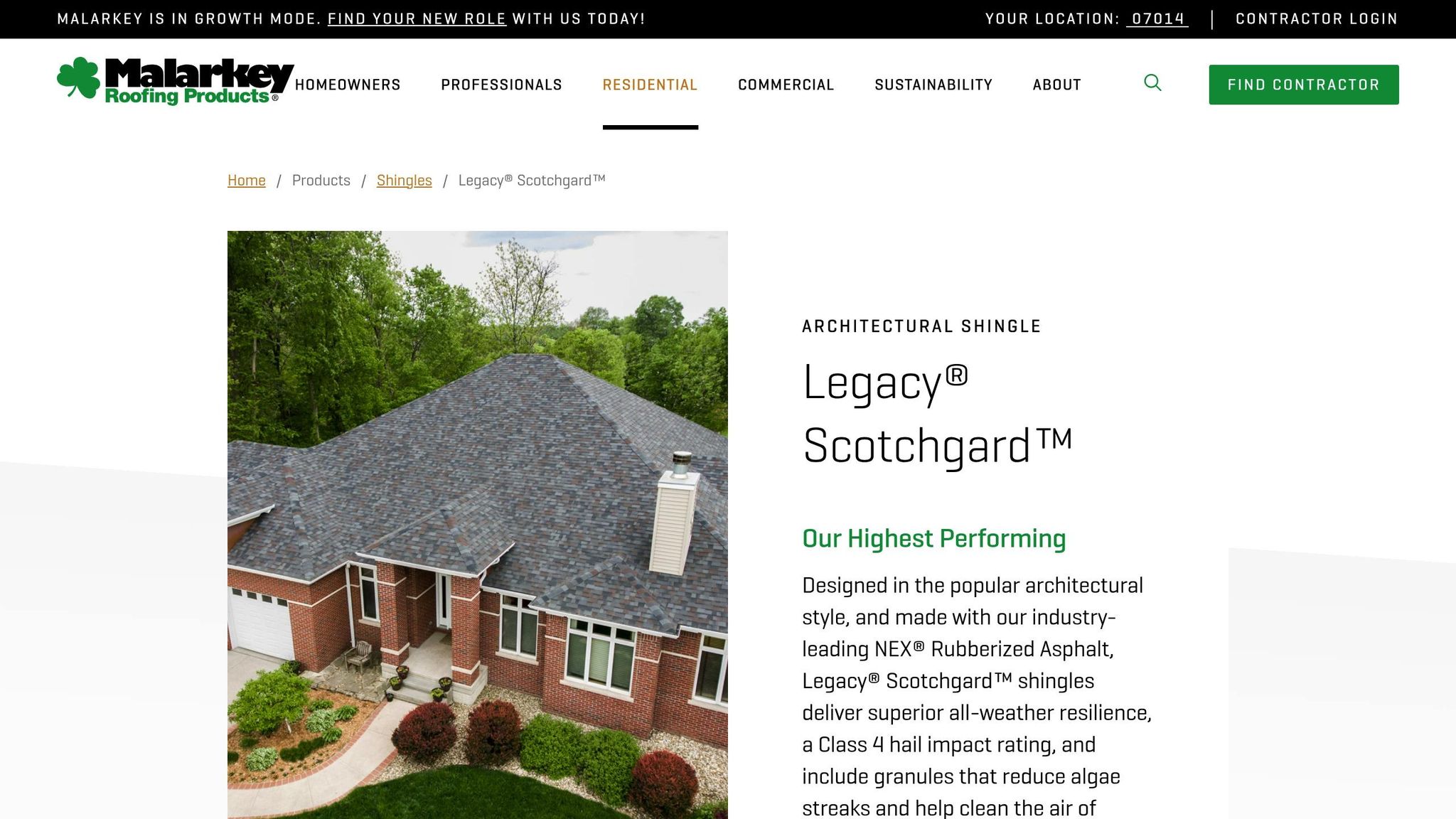 Malarkey Legacy Scotchgard