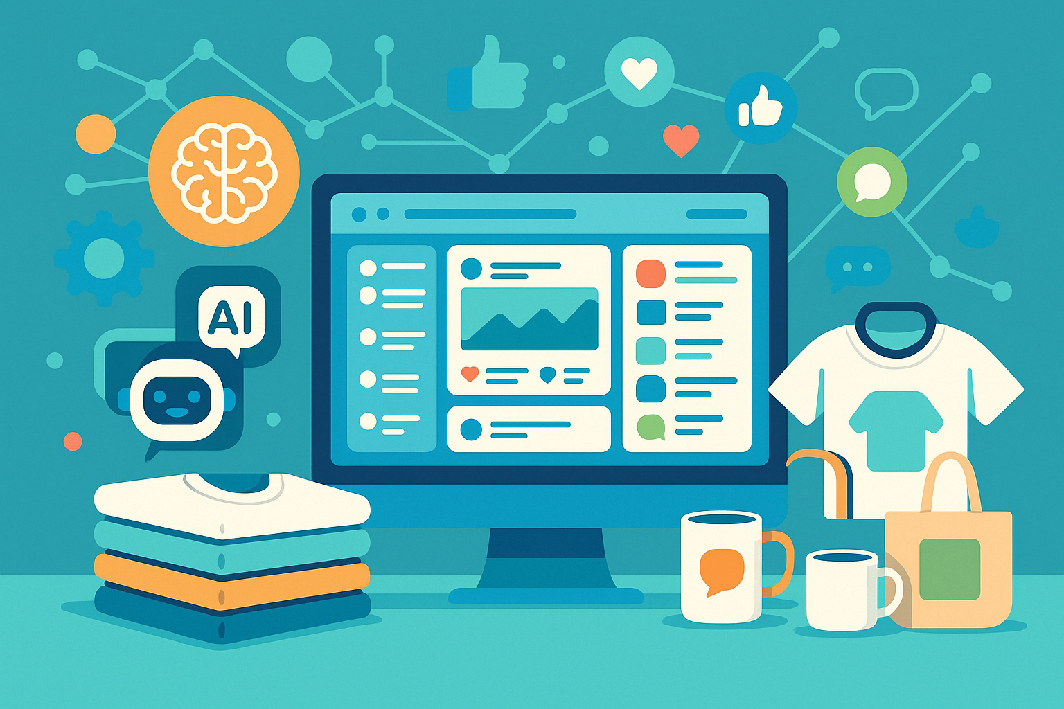Thumbnail for: How AI Helps POD Businesses Scale Social Media