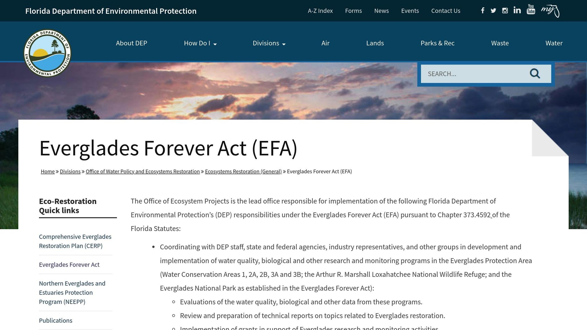 Everglades Protection Program