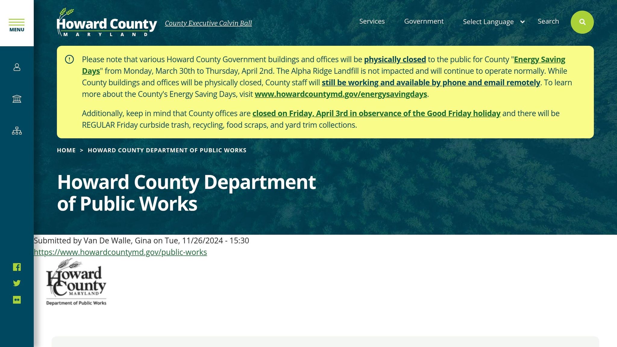 Howard County Department of Public Works