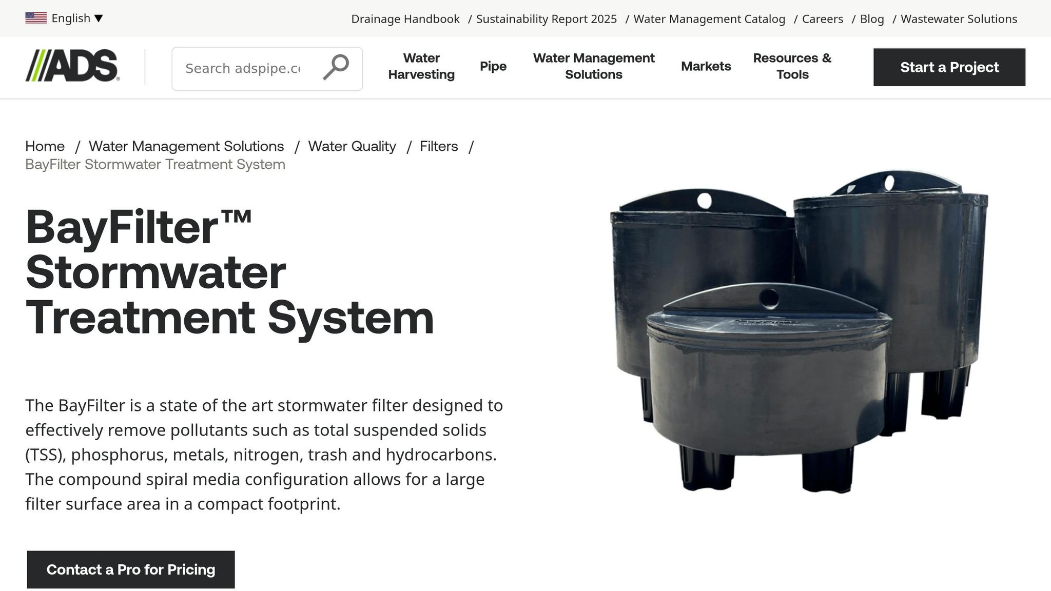 Advanced Drainage System BayFilter