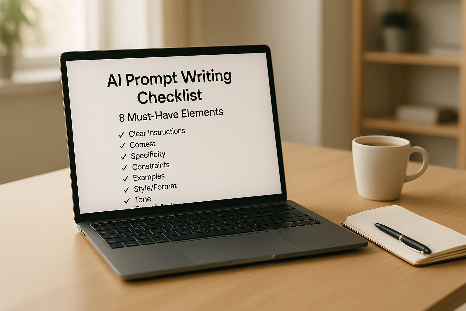 AI Prompt Writing Checklist: 8 Must-Have Elements