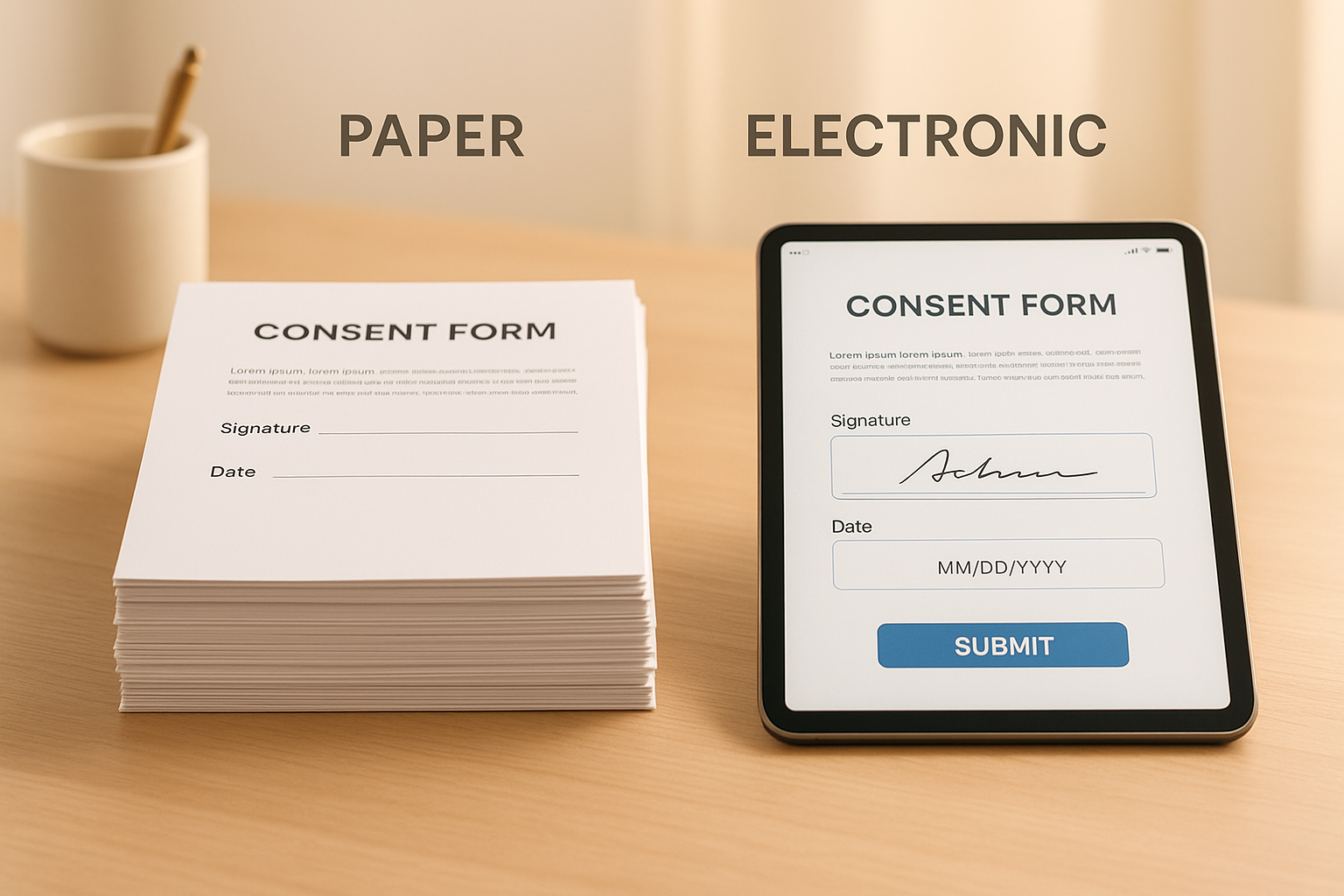 Electronic vs. Paper Consent Forms: Key Differences