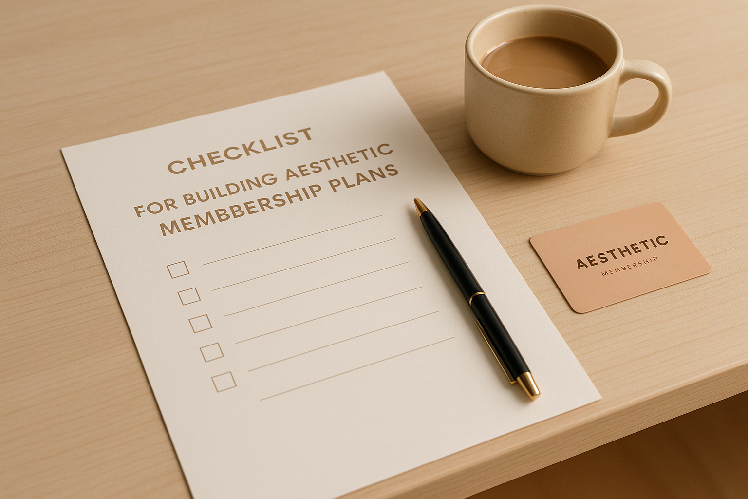 Checklist for Building Aesthetic Membership Plans