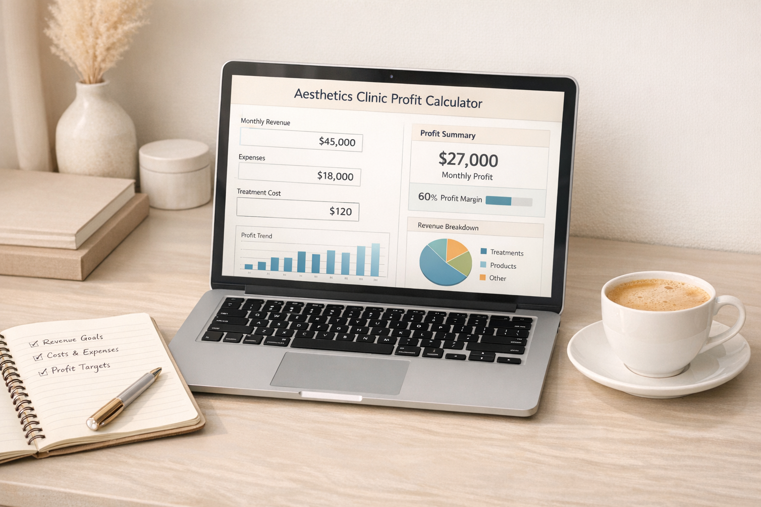 Aesthetics Clinic Profit Calculator