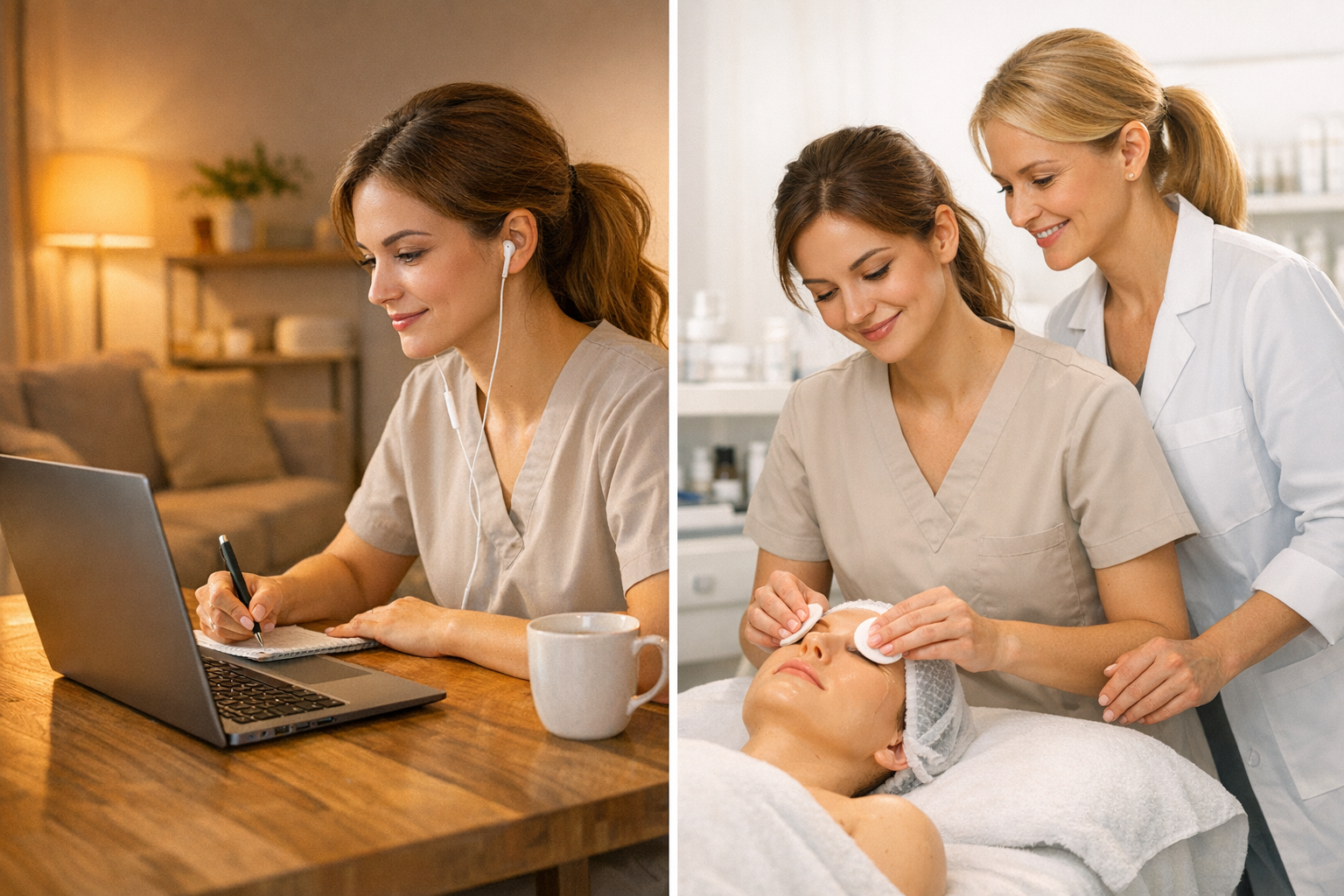 Online vs. In-Person Training for Aesthetic Staff