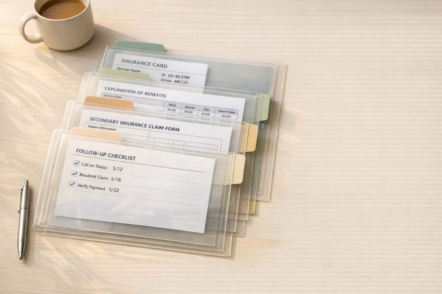 Checklist for Submitting Secondary Insurance Claims