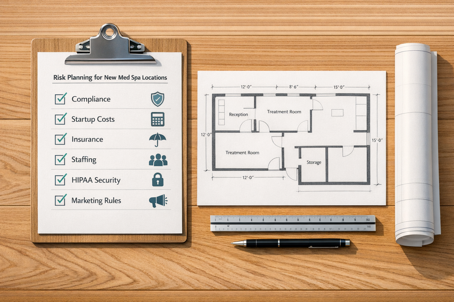 Checklist: Risk Planning for New Med Spa Locations