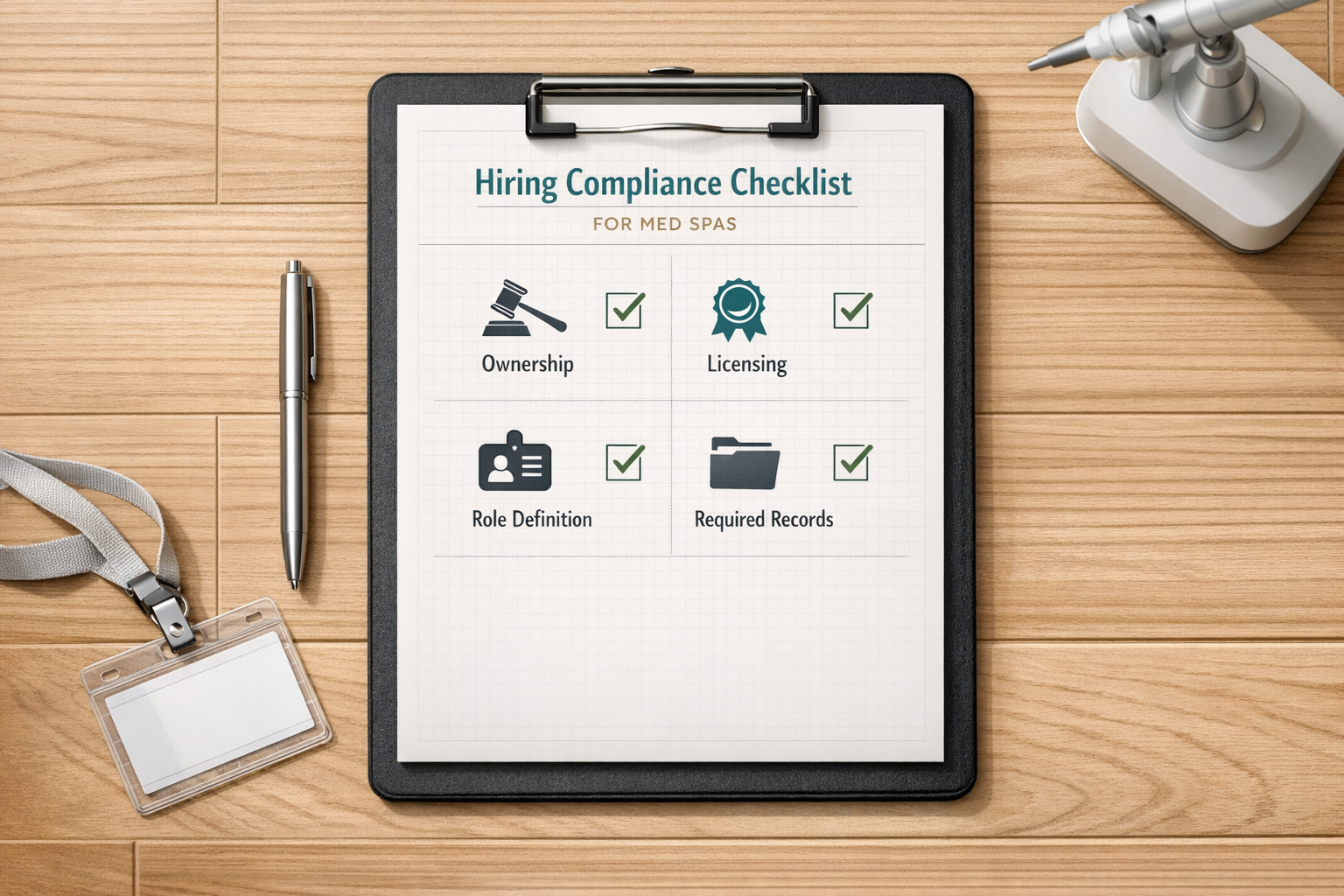 Hiring Compliance Checklist for Med Spas