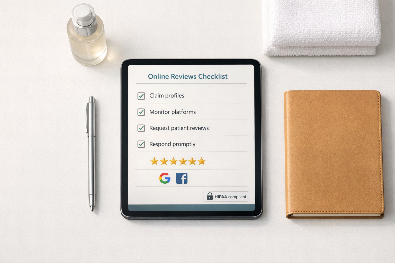 Checklist for Managing Online Reviews in Aesthetic Clinics
