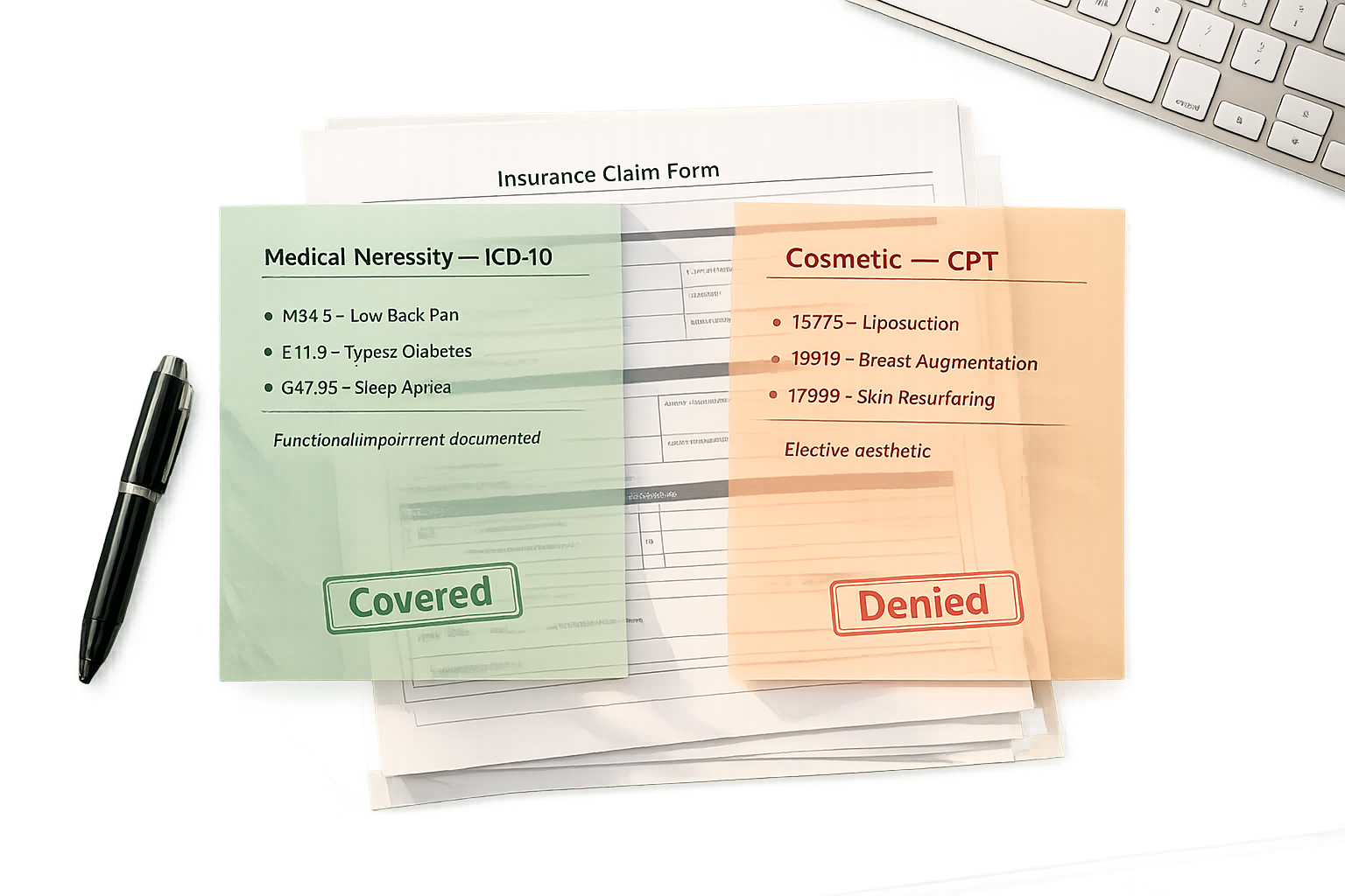 Coding for Cosmetic vs. Medical Procedures