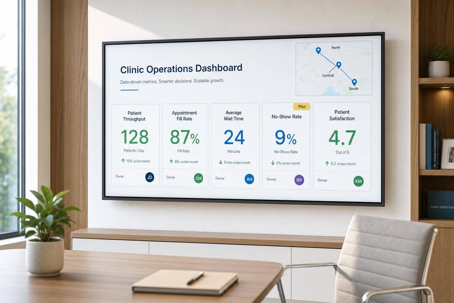 Scaling Clinics with Data-Driven Metrics