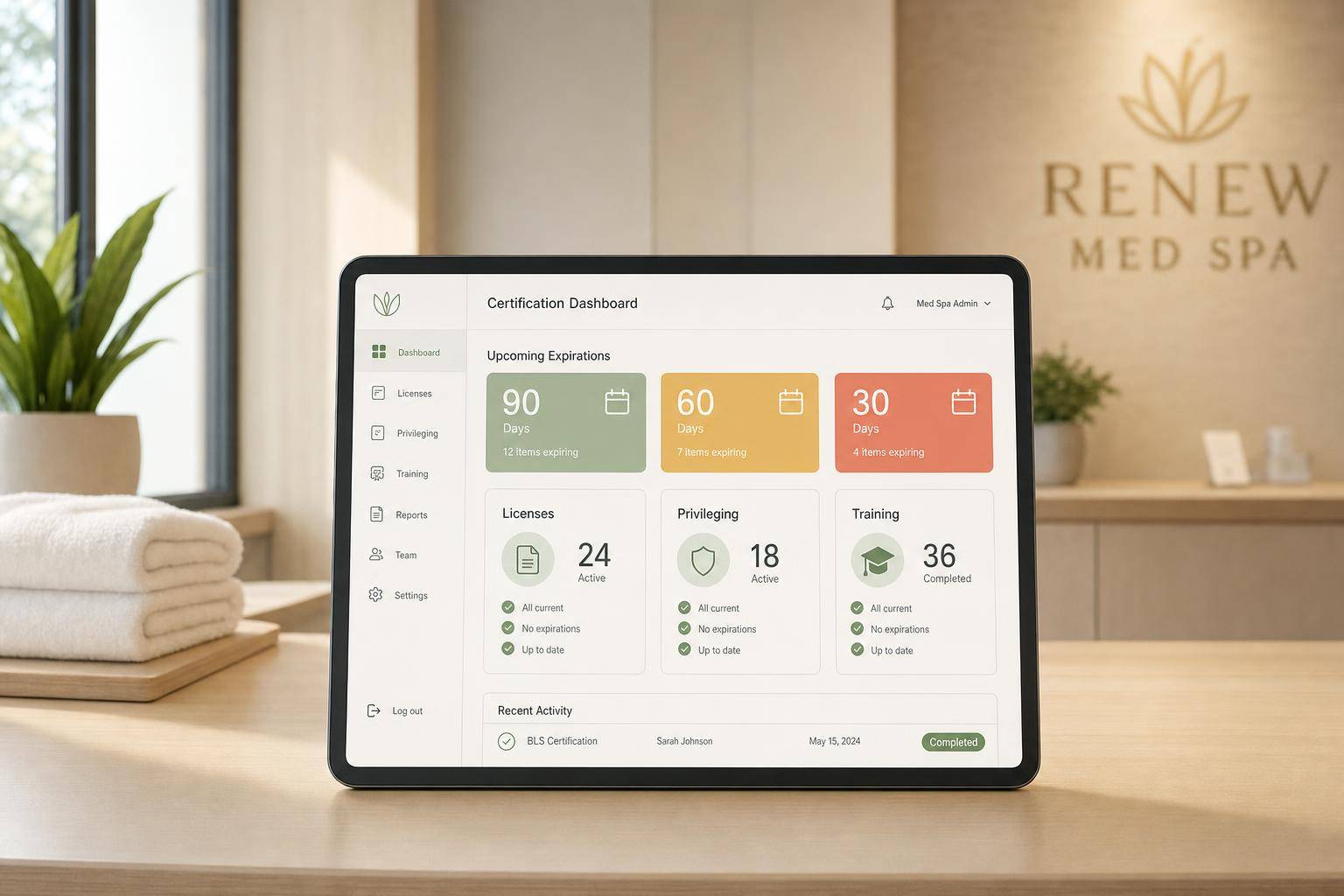 Why Certification Management Matters for Med Spas