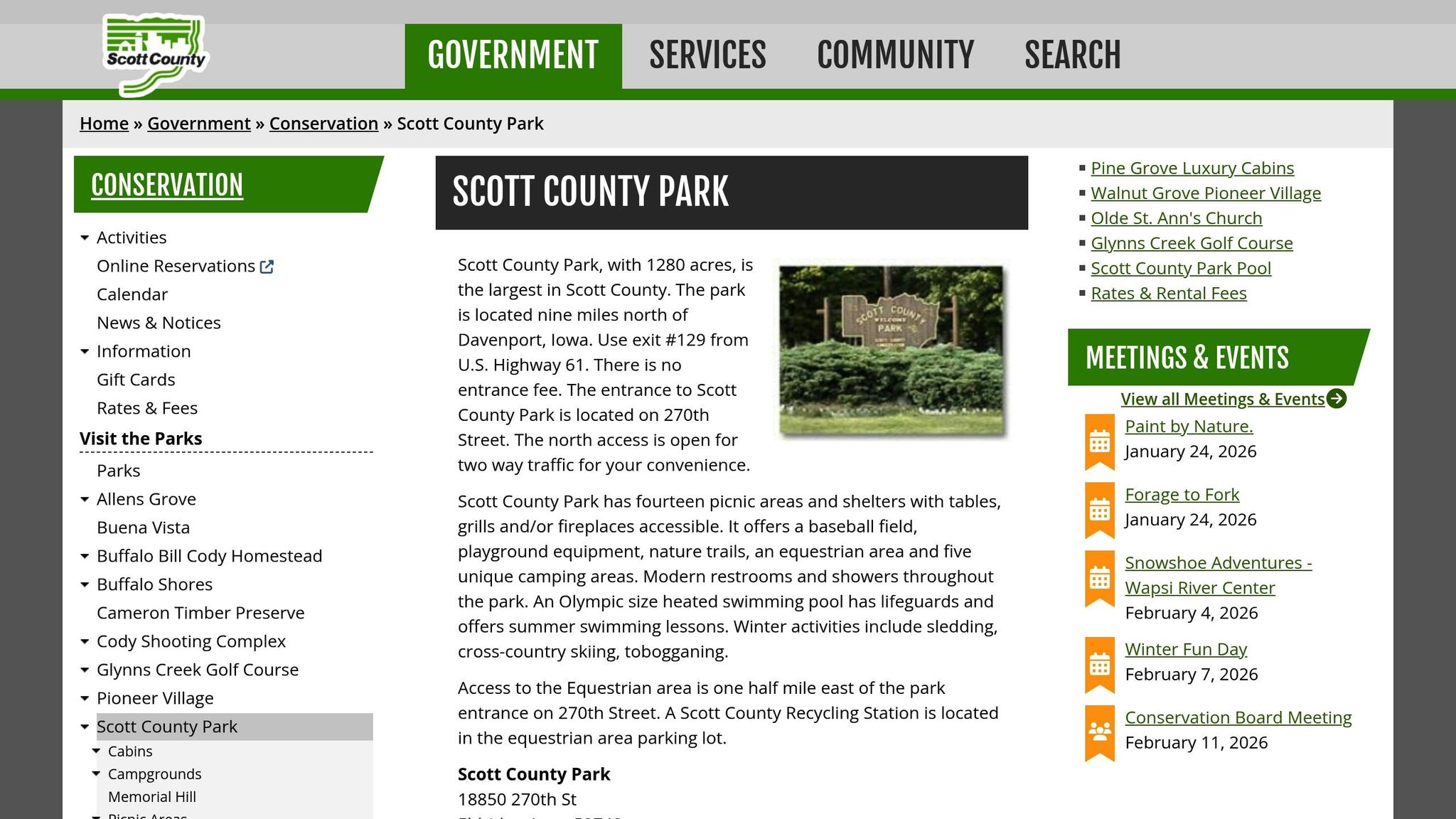 Scott County Park